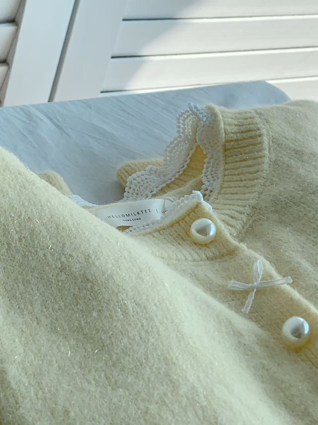 HELLO MILK TEE- 85996 圓領針織衫