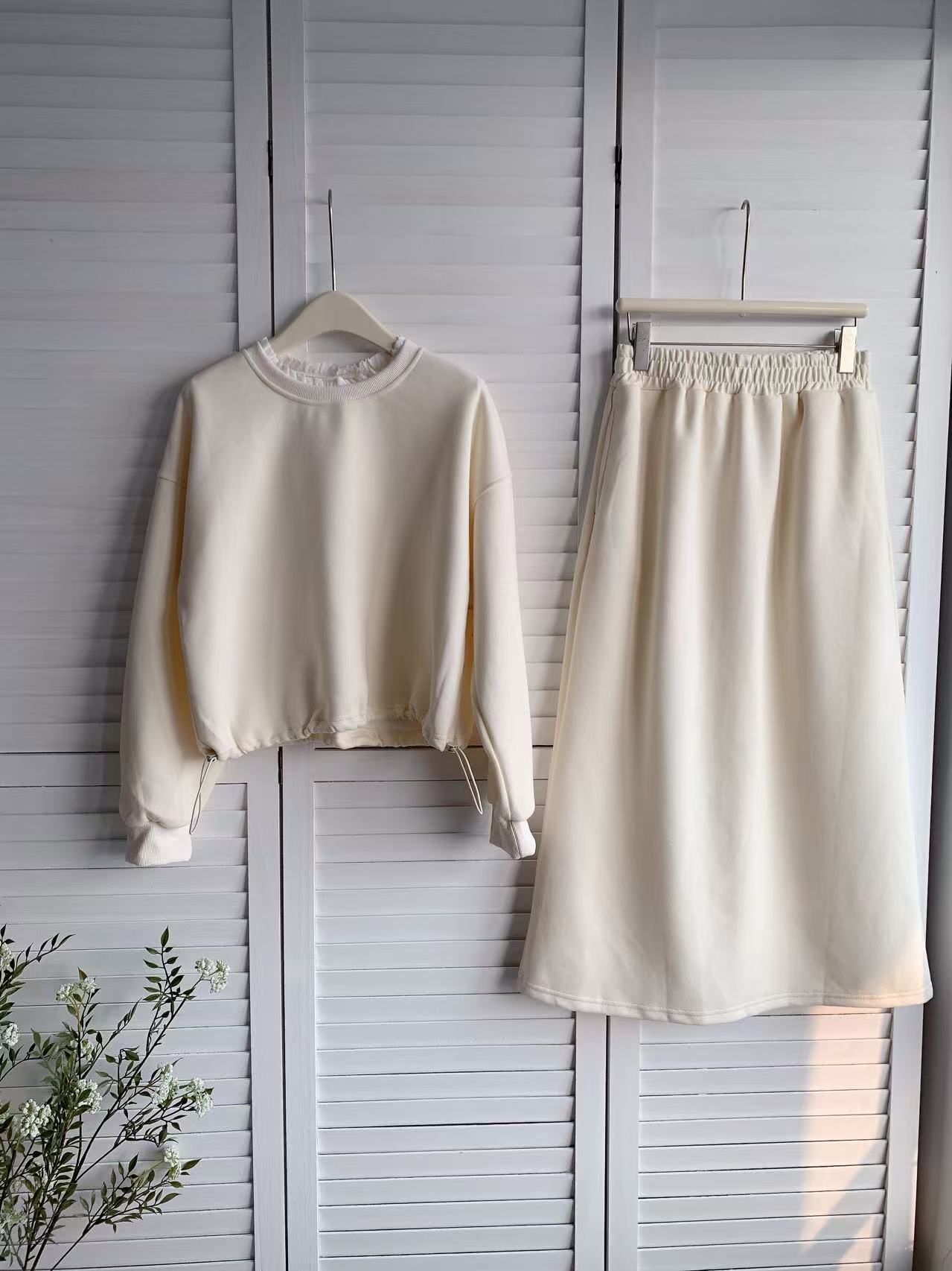 HELLO MILK TEE- 85846 衛衣套裝