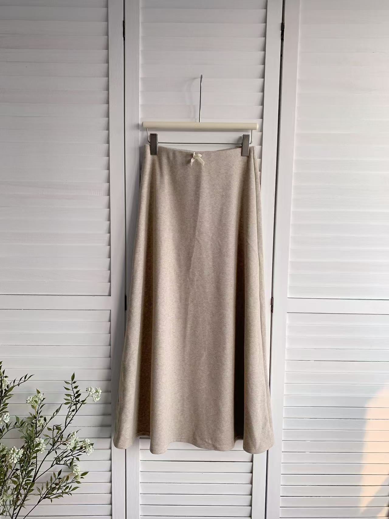 HELLO MILK TEE- 85908 軟糯半裙