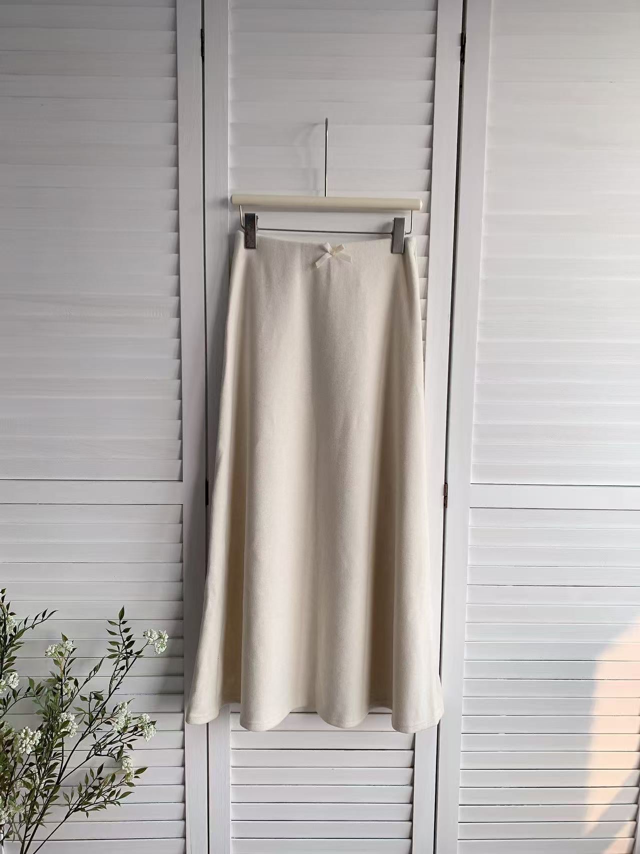 HELLO MILK TEE- 85908 軟糯半裙