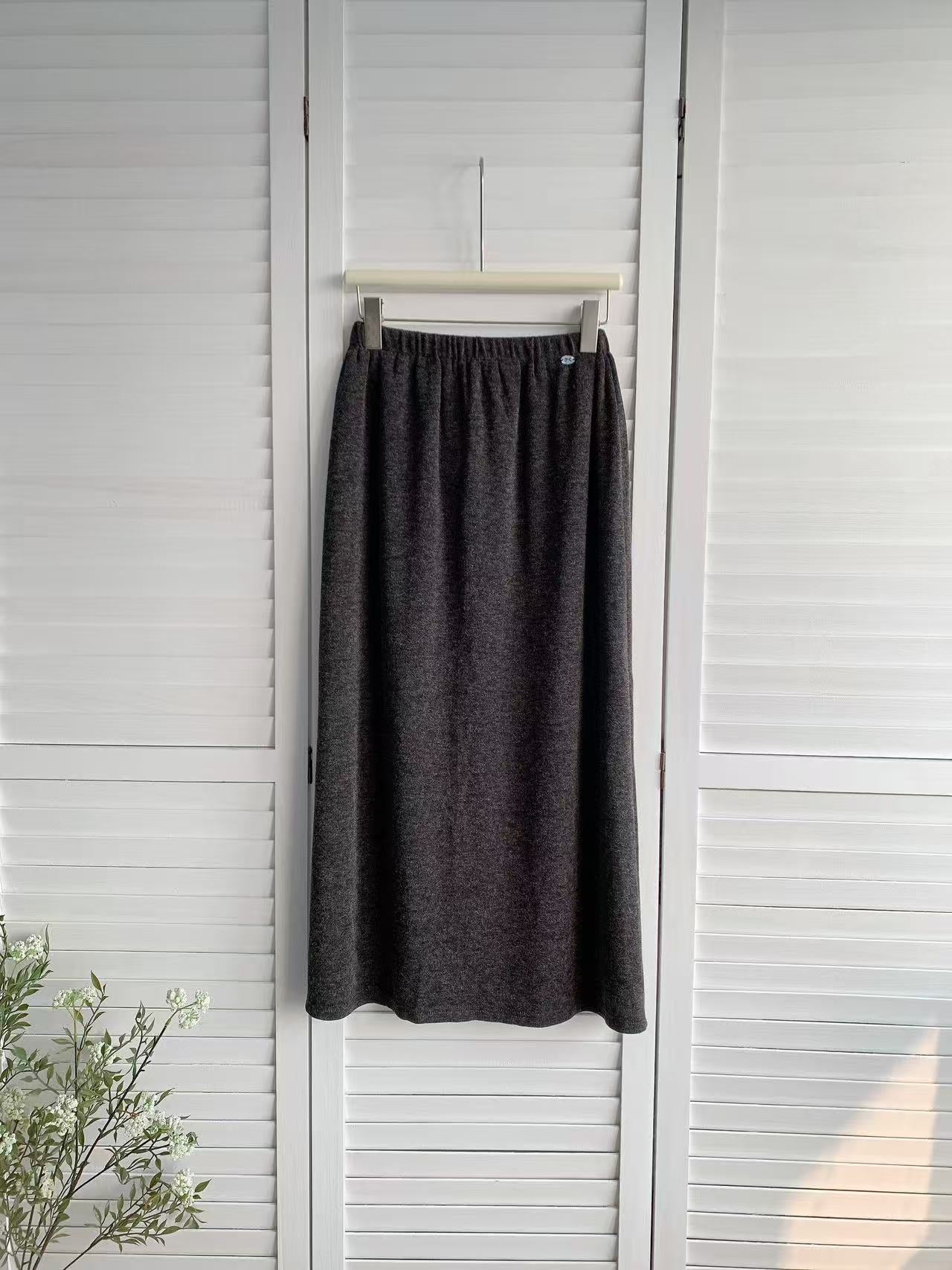 HELLO MILK TEE- 85922 純色半裙