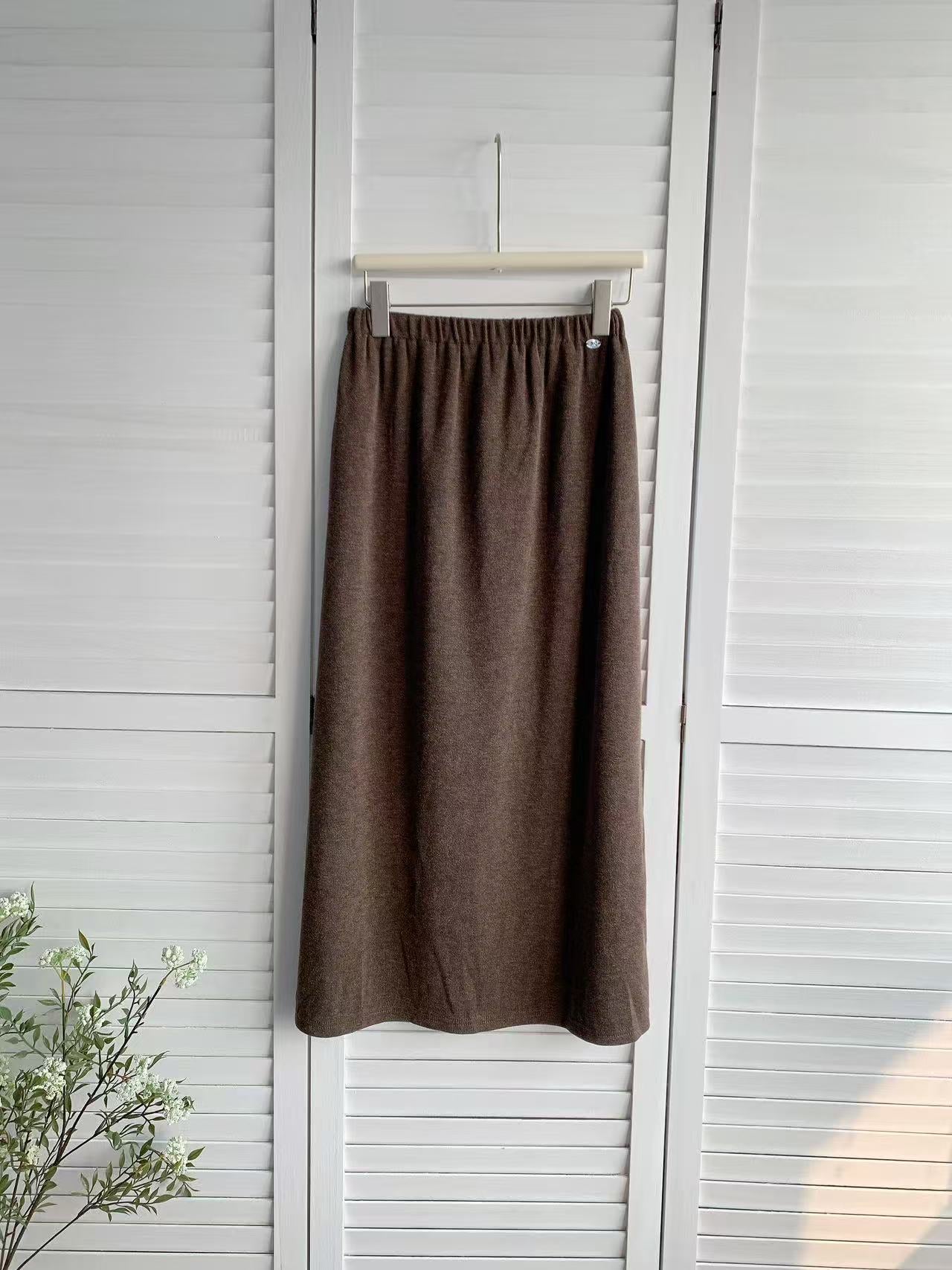 HELLO MILK TEE- 85922 純色半裙