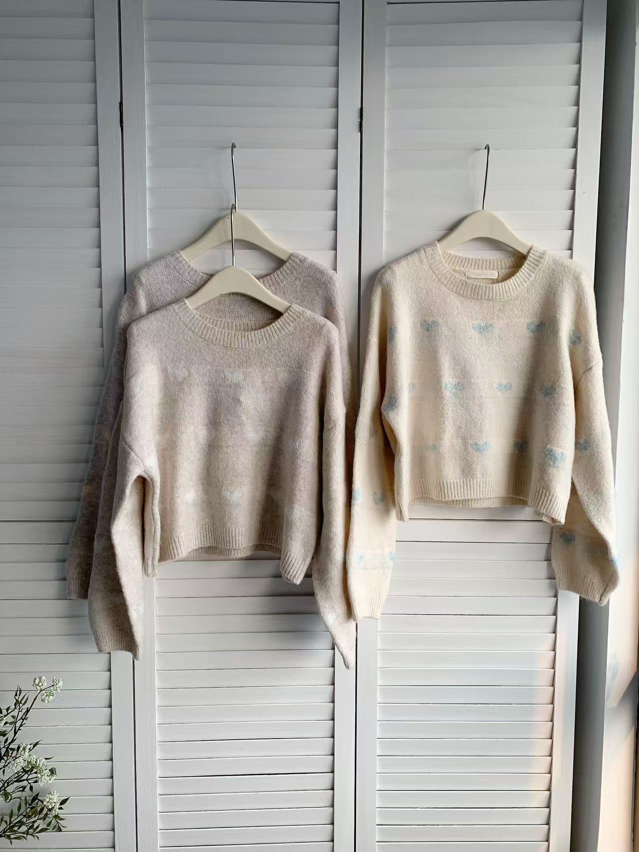 HELLO MILK TEE- 85971 圓領毛衣