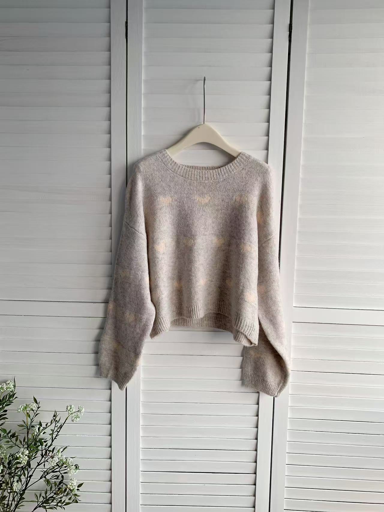 HELLO MILK TEE- 85971 圓領毛衣