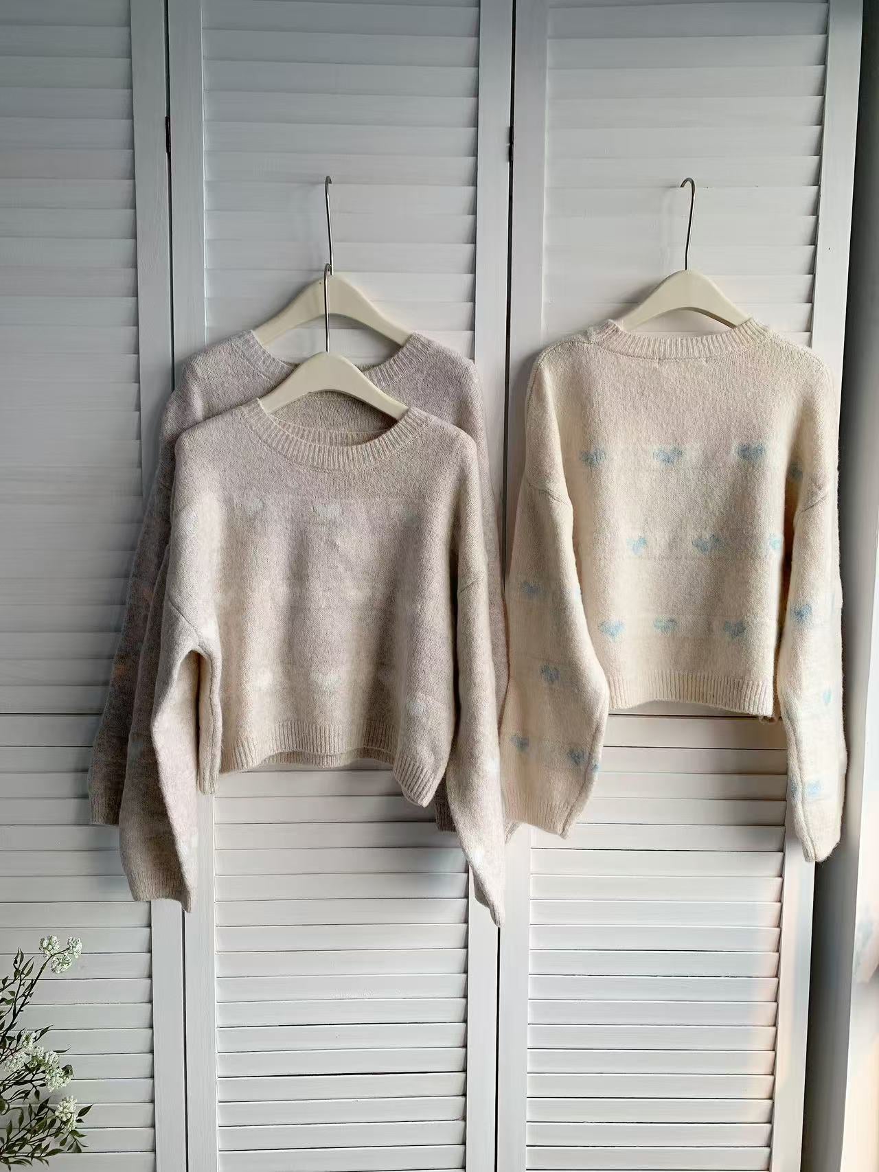 HELLO MILK TEE- 85971 圓領毛衣