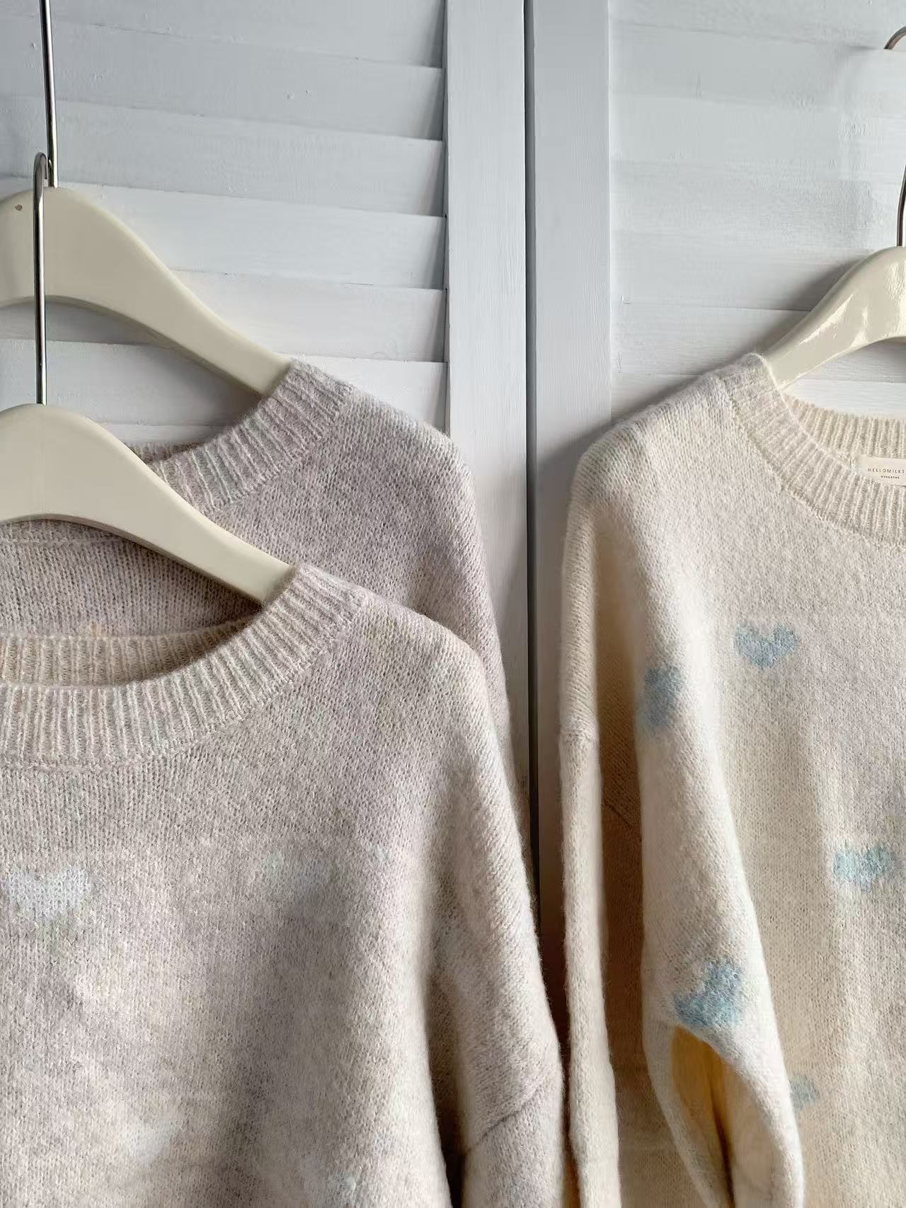 HELLO MILK TEE- 85971 圓領毛衣