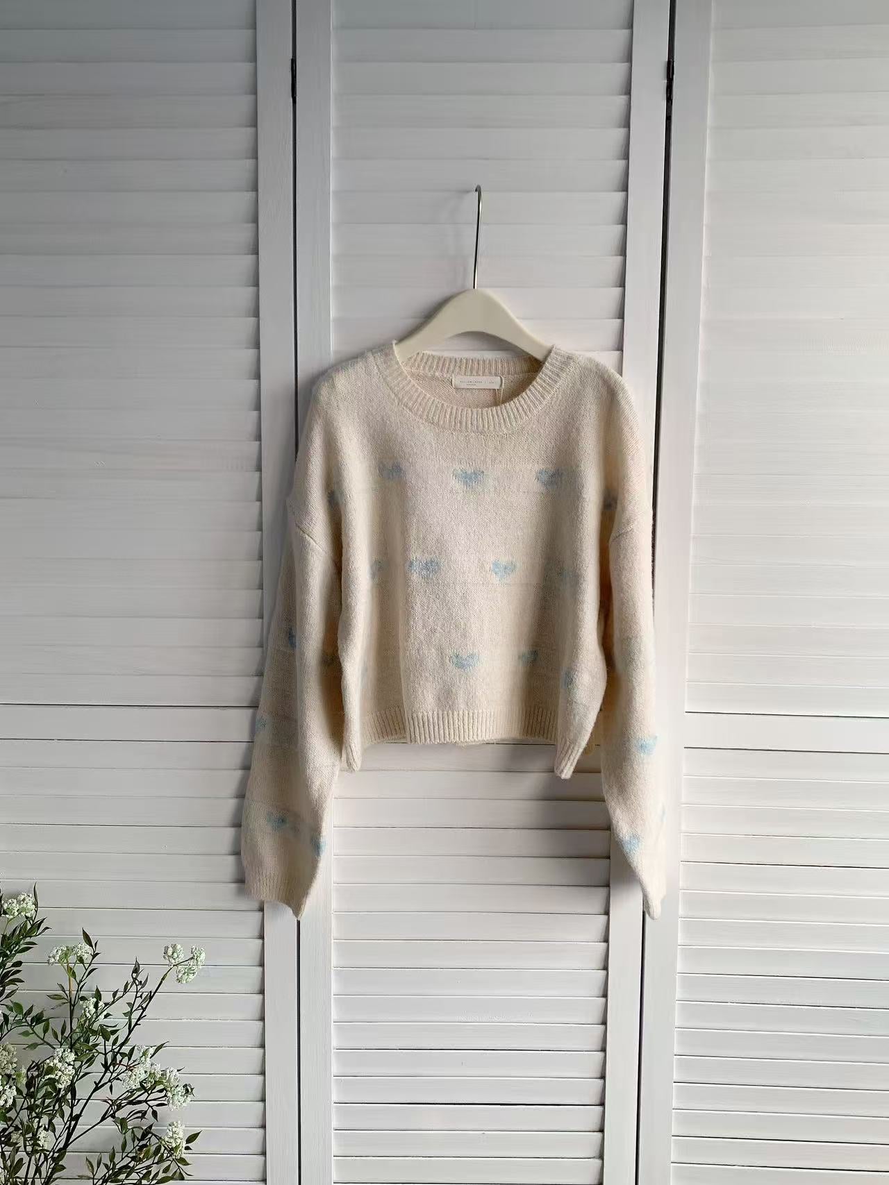 HELLO MILK TEE- 85971 圓領毛衣