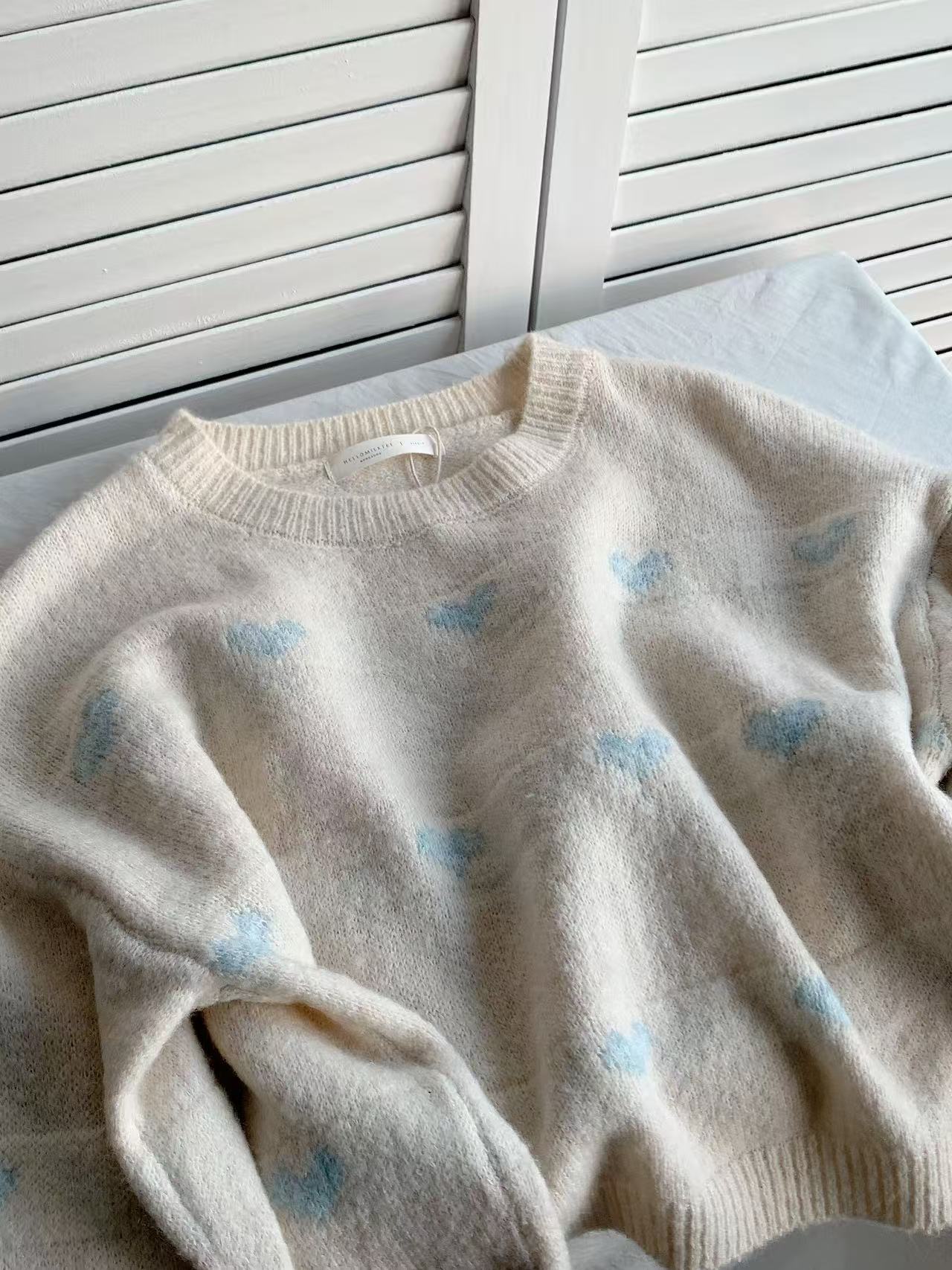 HELLO MILK TEE- 85971 圓領毛衣