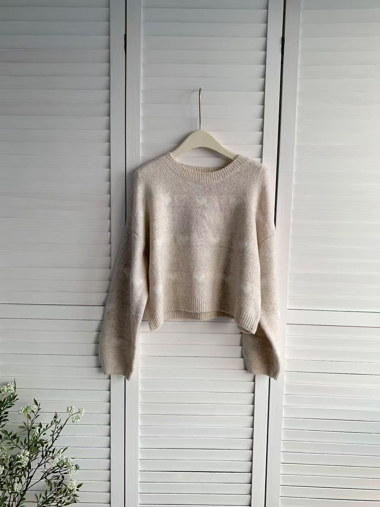 HELLO MILK TEE- 85971 圓領毛衣