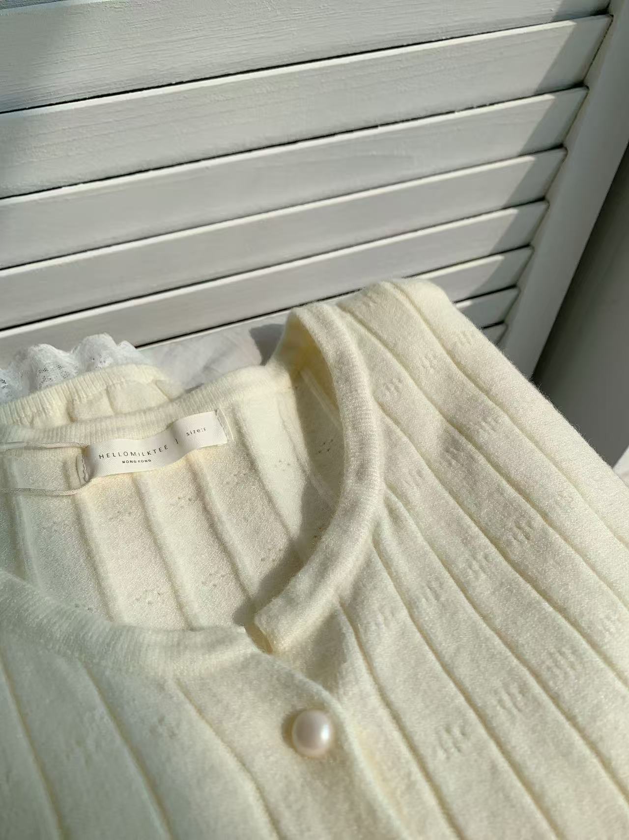 HELLO MILK TEE- 85981 法式小衫