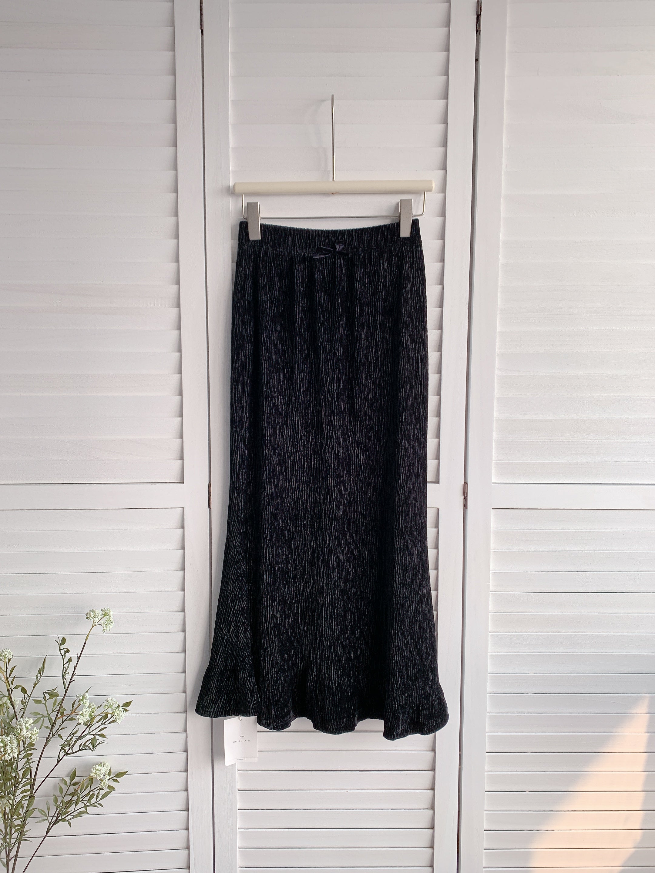 HELLO MILK TEE- 85955 絲絨魚尾裙