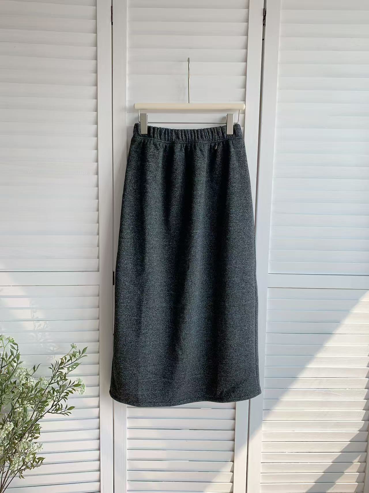 HELLO MILK TEE- 85956 質感半裙