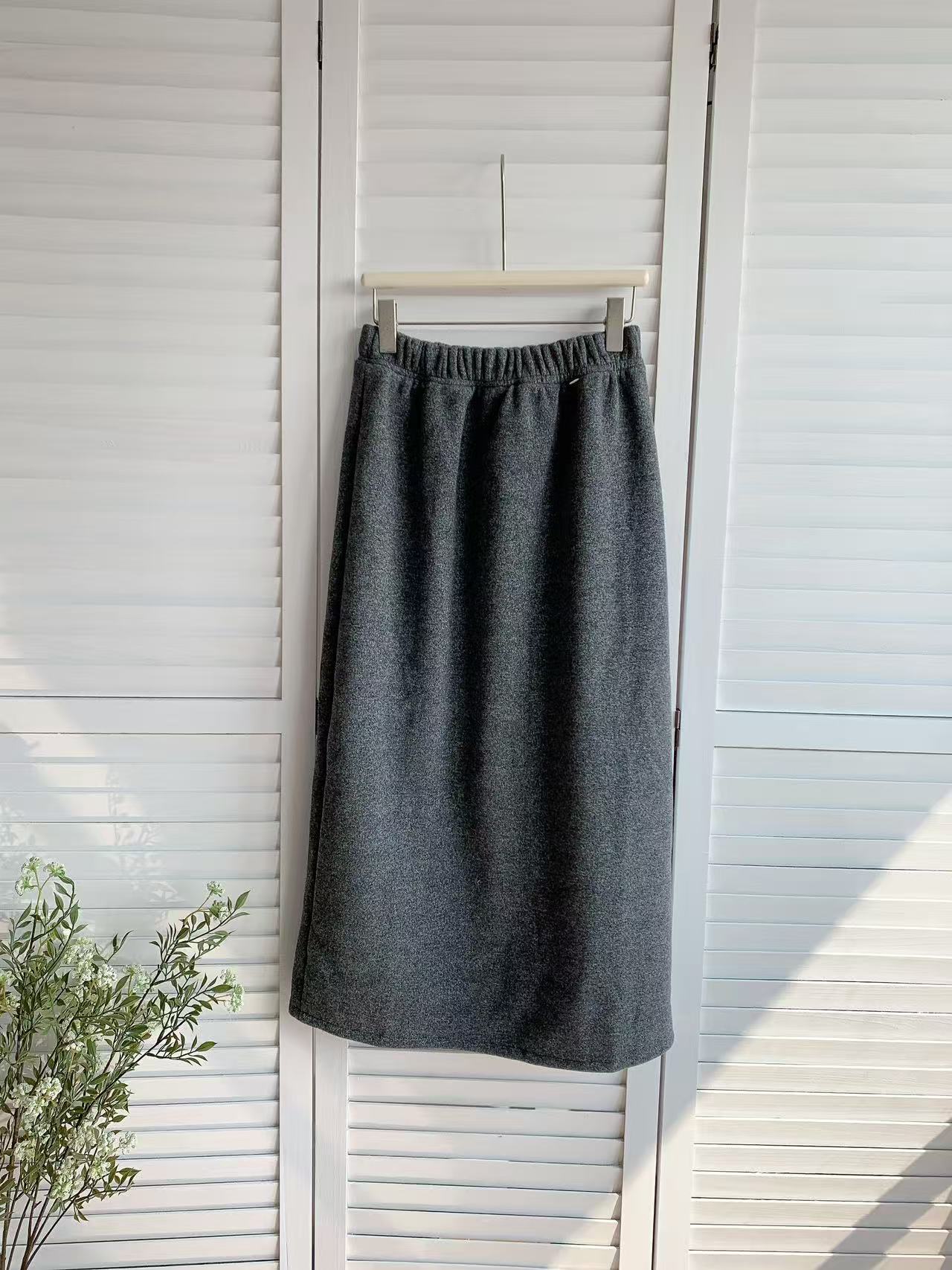 HELLO MILK TEE- 85956 質感半裙