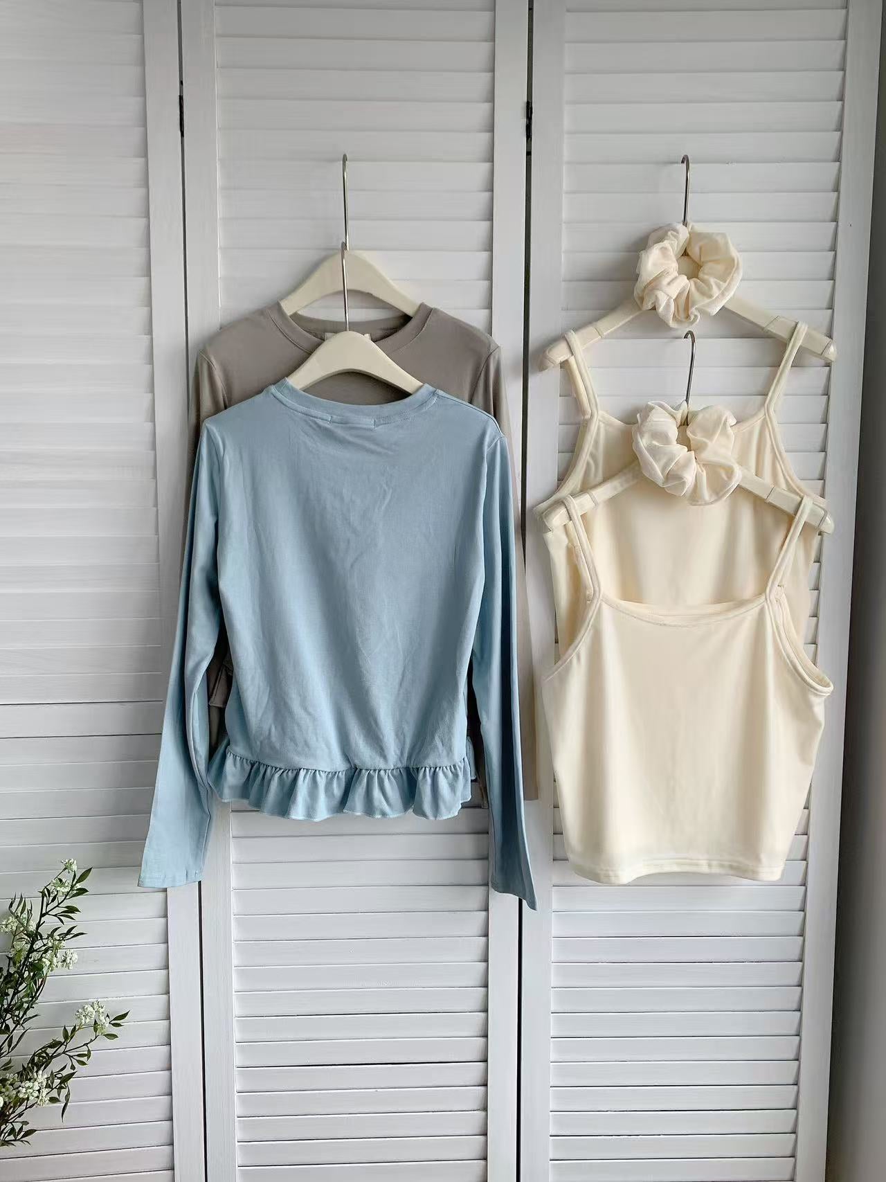 HELLO MILK TEE- 85926 韓系套裝