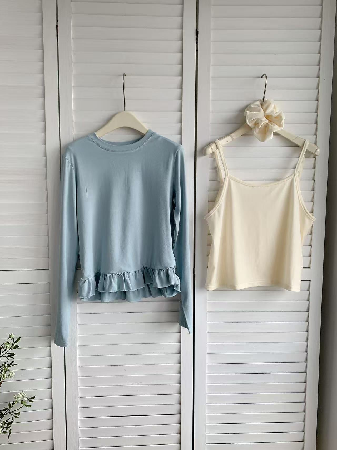 HELLO MILK TEE- 85926 韓系套裝