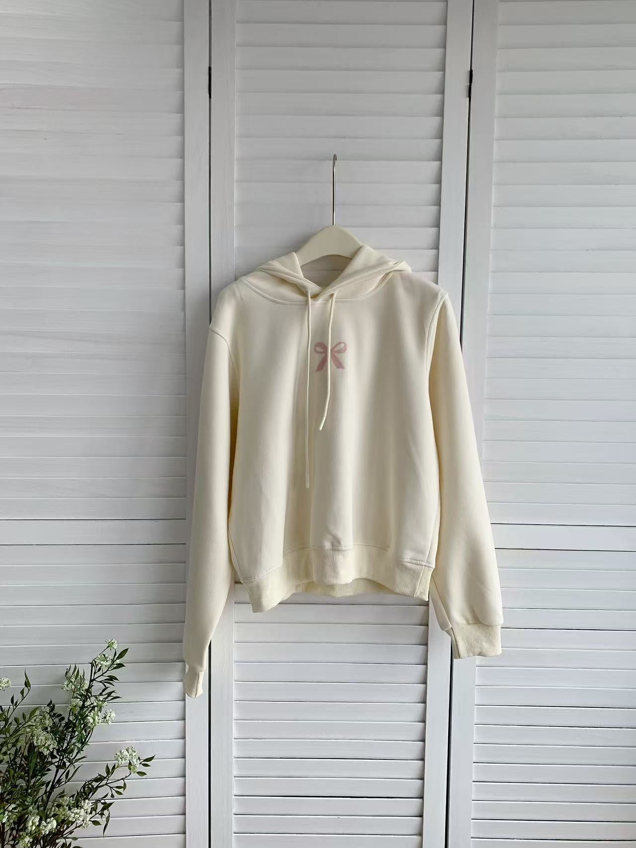 HELLO MILK TEE- 85968 蝴蝶結衛衣