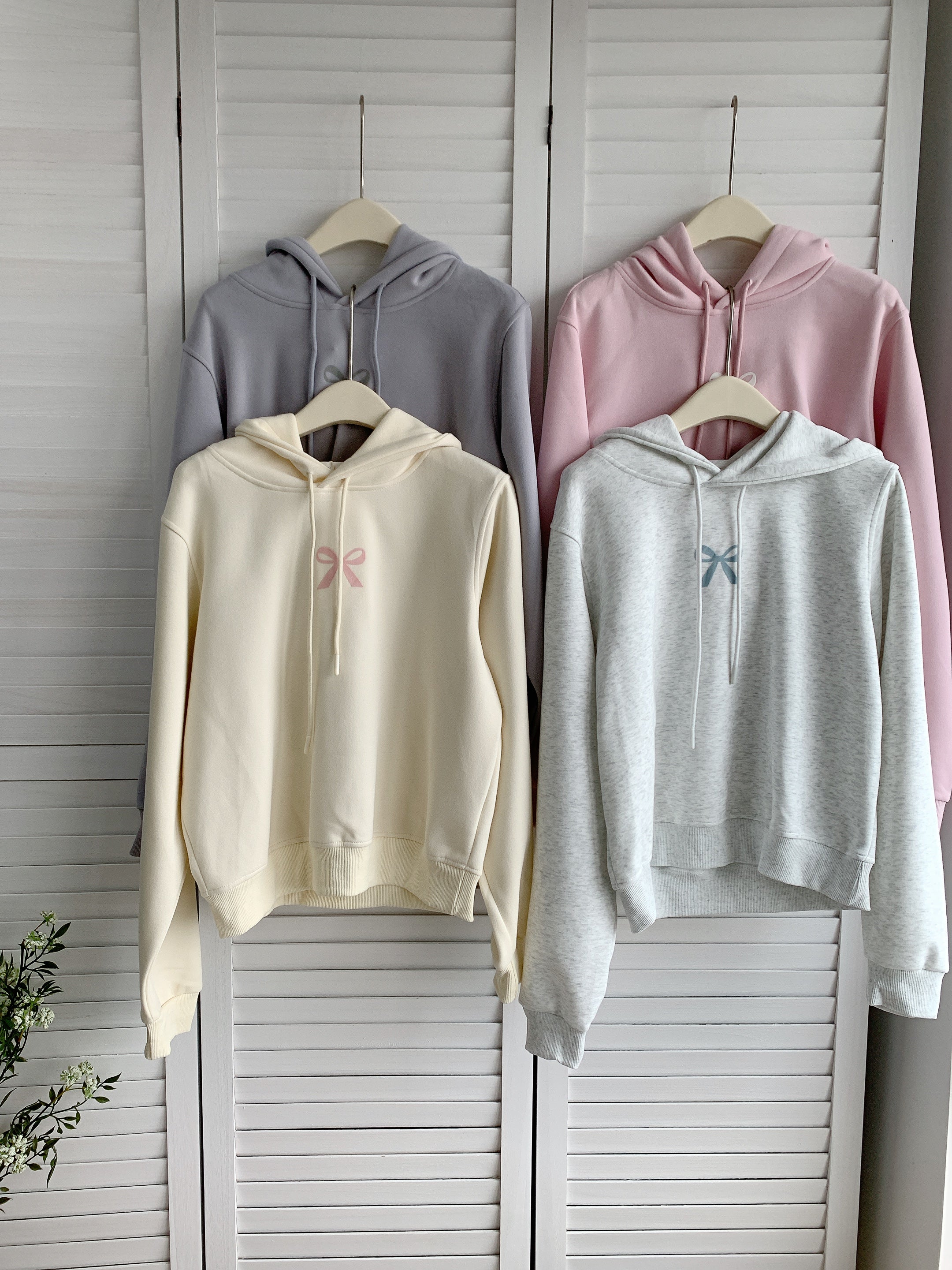 HELLO MILK TEE- 85968 蝴蝶結衛衣