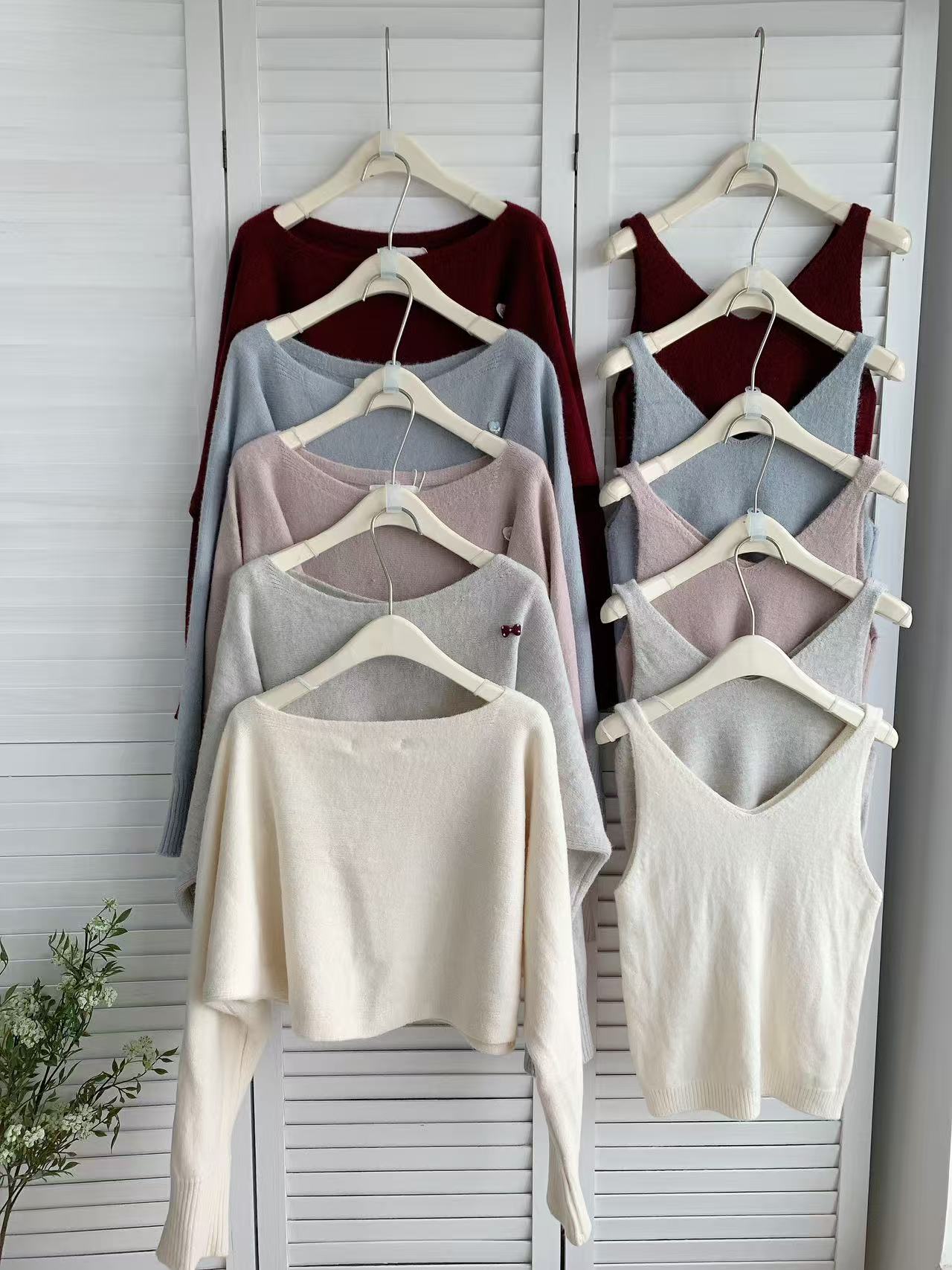 HELLO MILK TEE- 86007 簡約兩件套