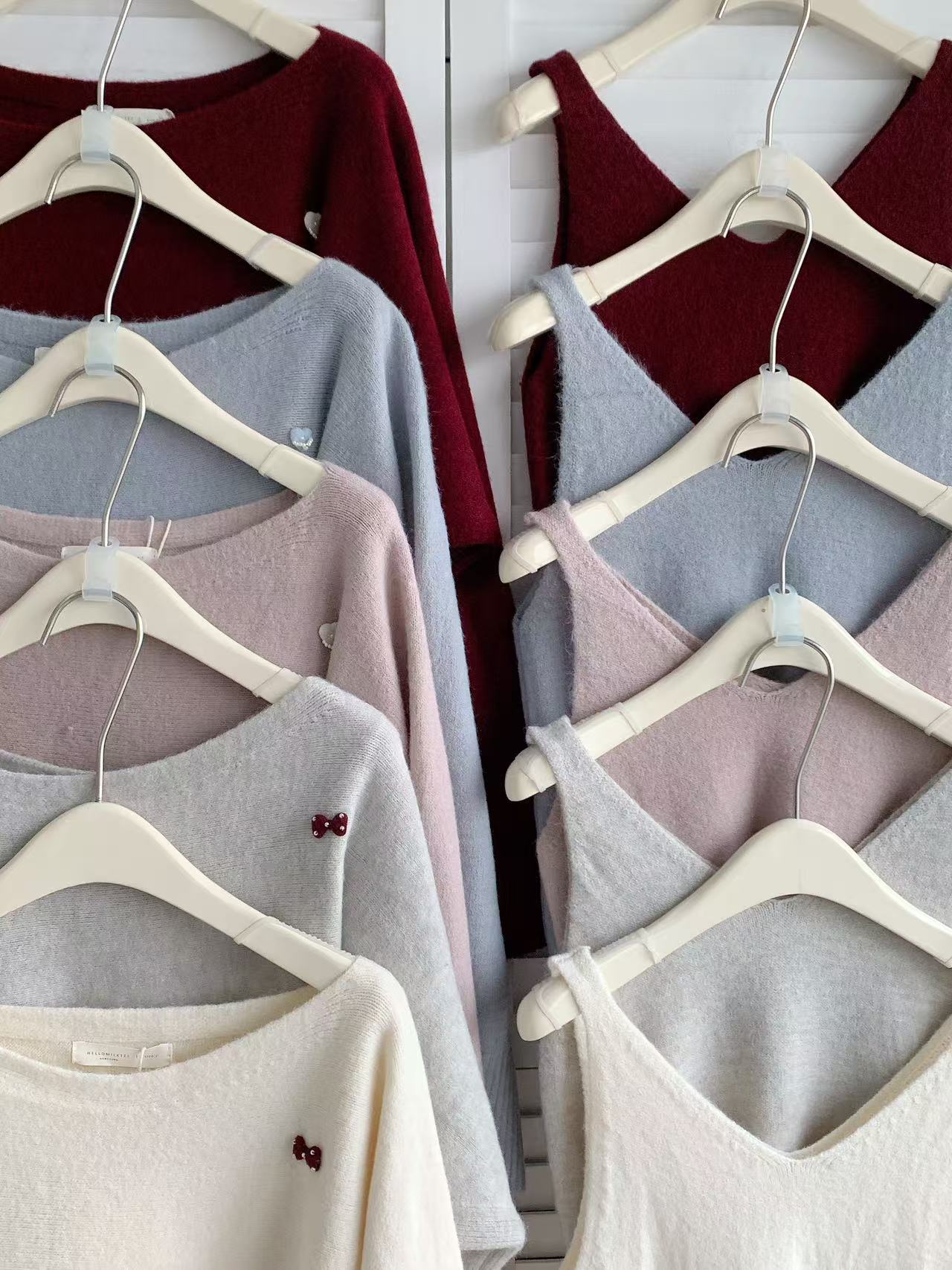 HELLO MILK TEE- 86007 簡約兩件套