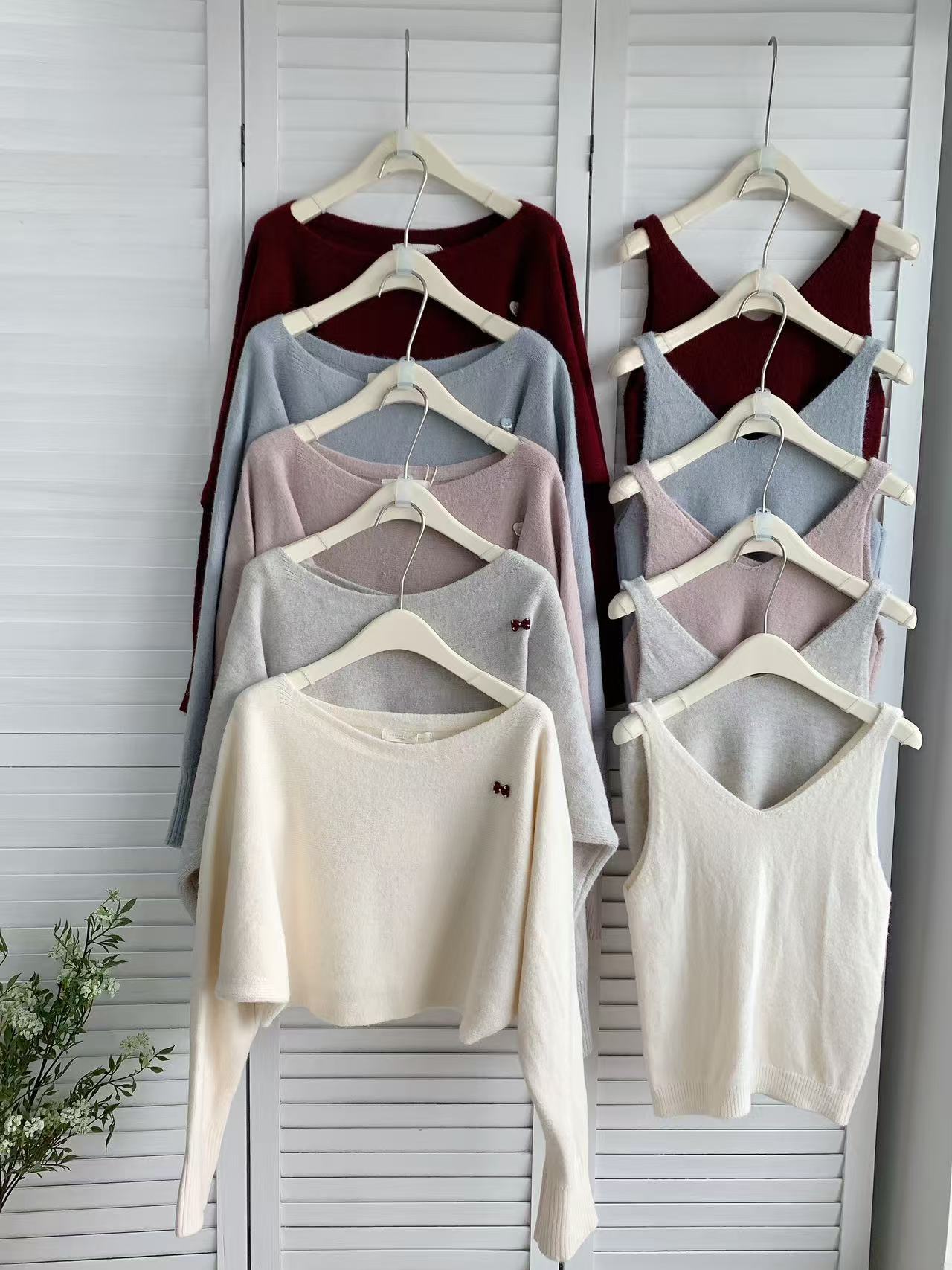 HELLO MILK TEE- 86007 簡約兩件套