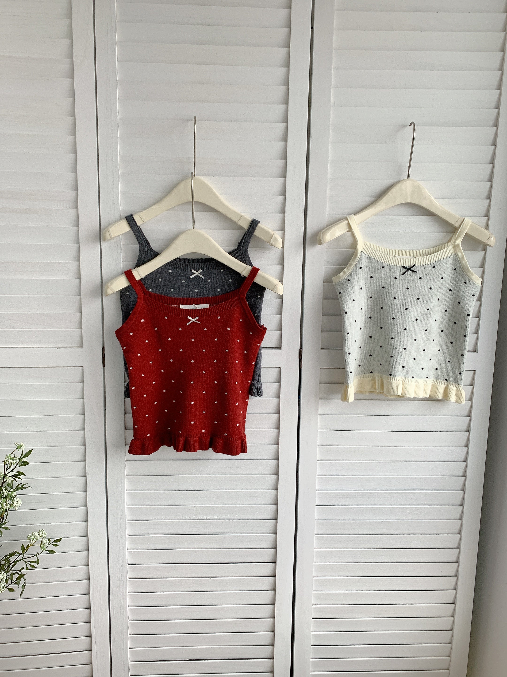 HELLO MILK TEE- 85982 吊帶背心衫