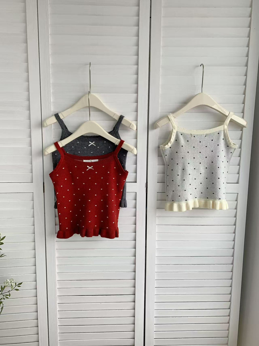 HELLO MILK TEE- 85982 吊帶背心衫