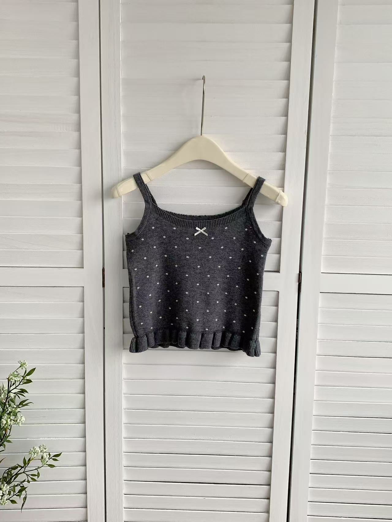 HELLO MILK TEE- 85982 吊帶背心衫