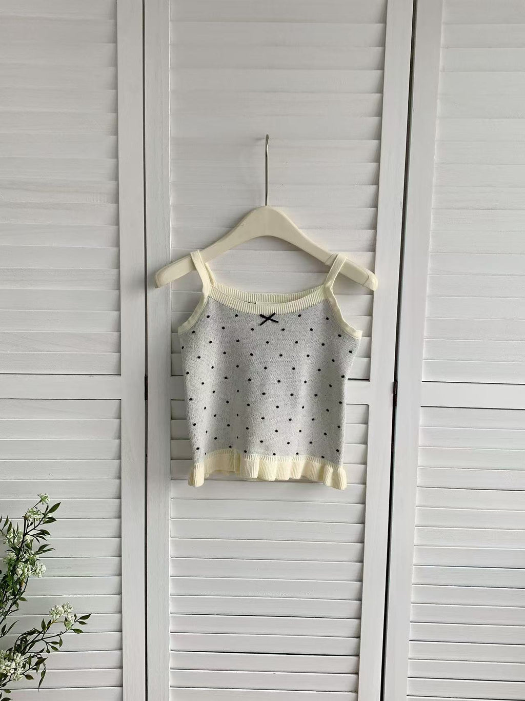 HELLO MILK TEE- 85982 吊帶背心衫