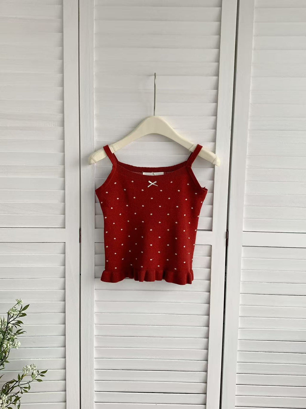 HELLO MILK TEE- 85982 吊帶背心衫