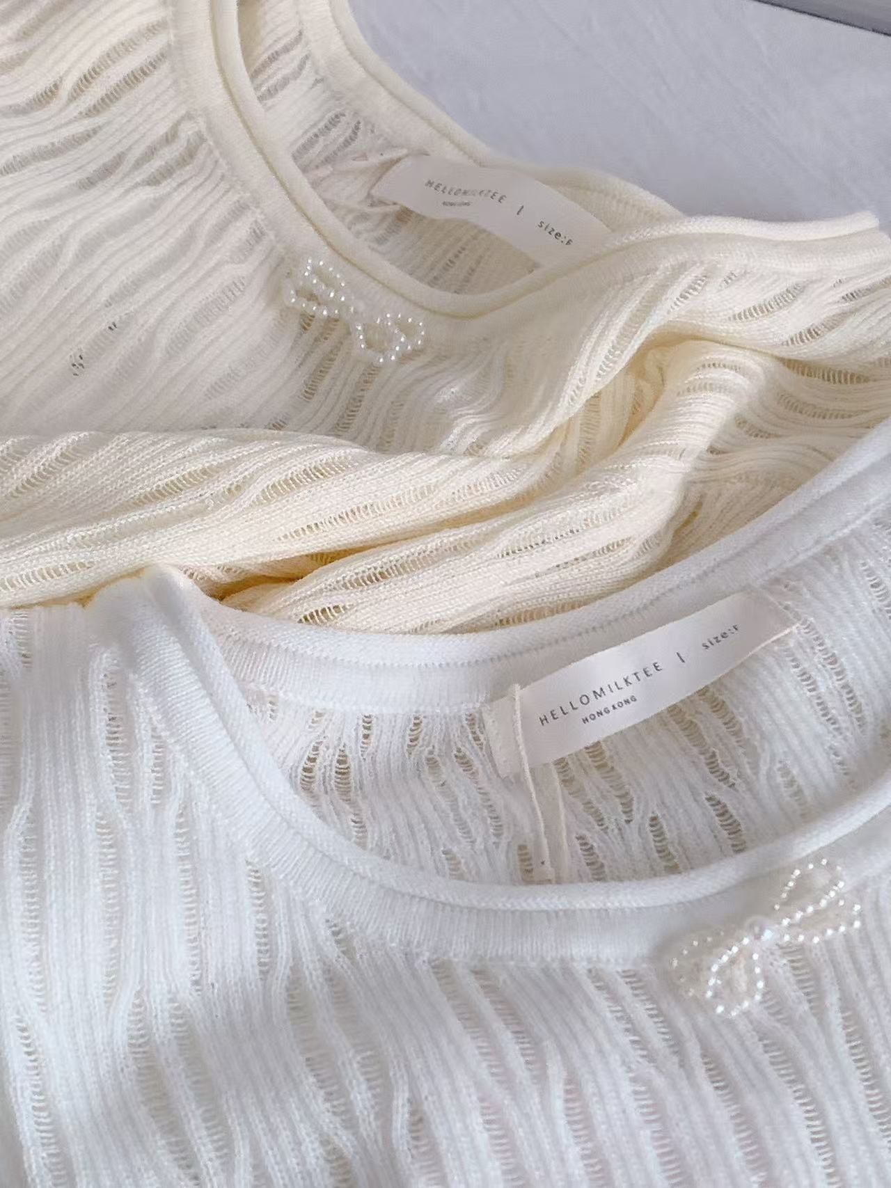 HELLO MILK TEE- 85990 簡約質感衫