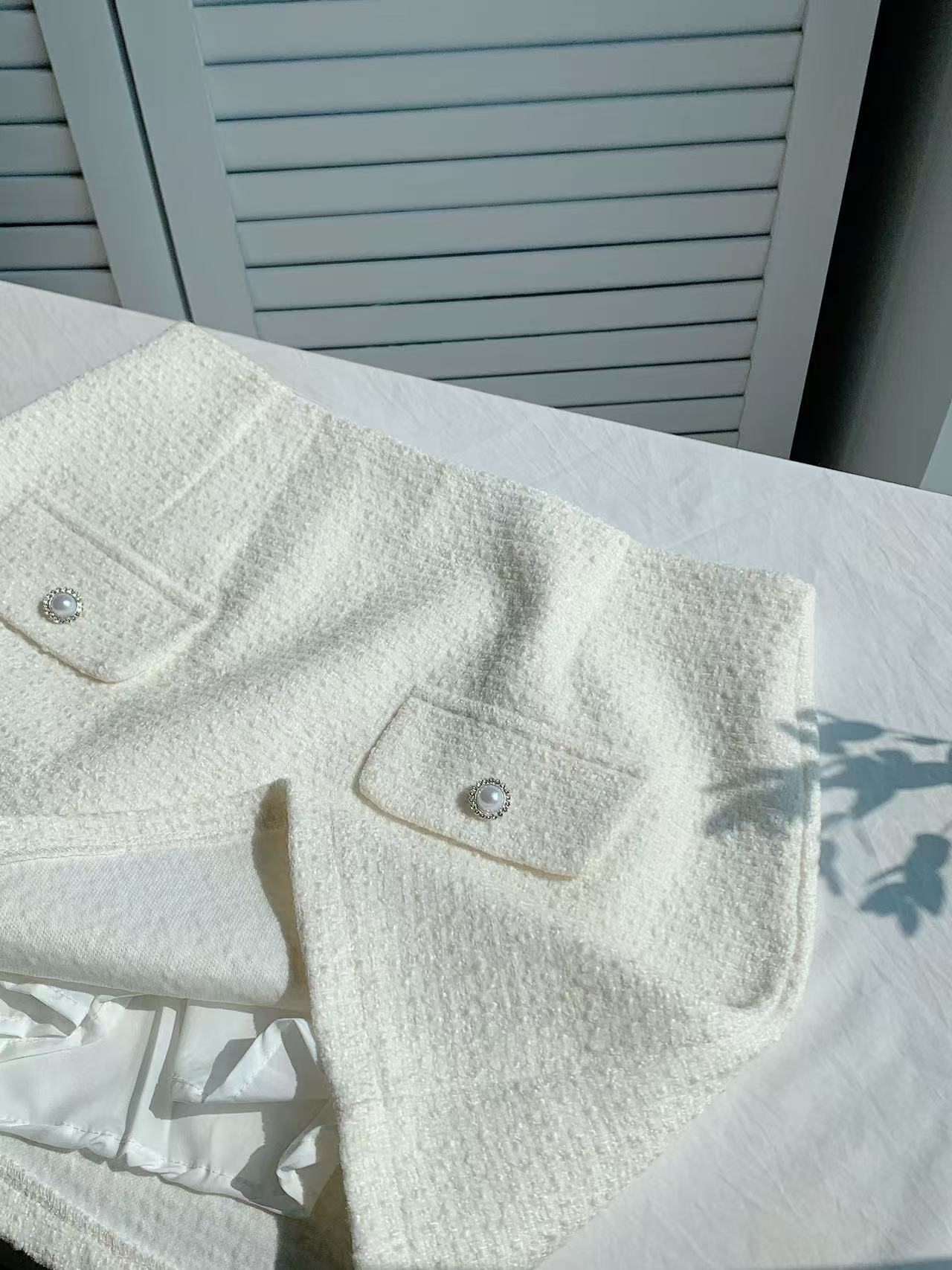 HELLO MILK TEE- 85969 小香風短裙