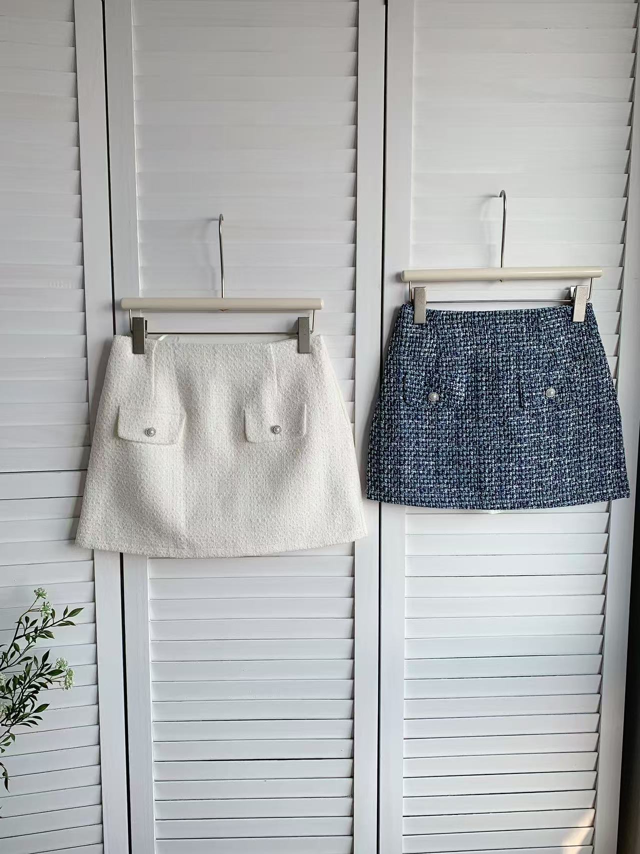 HELLO MILK TEE- 85969 小香風短裙