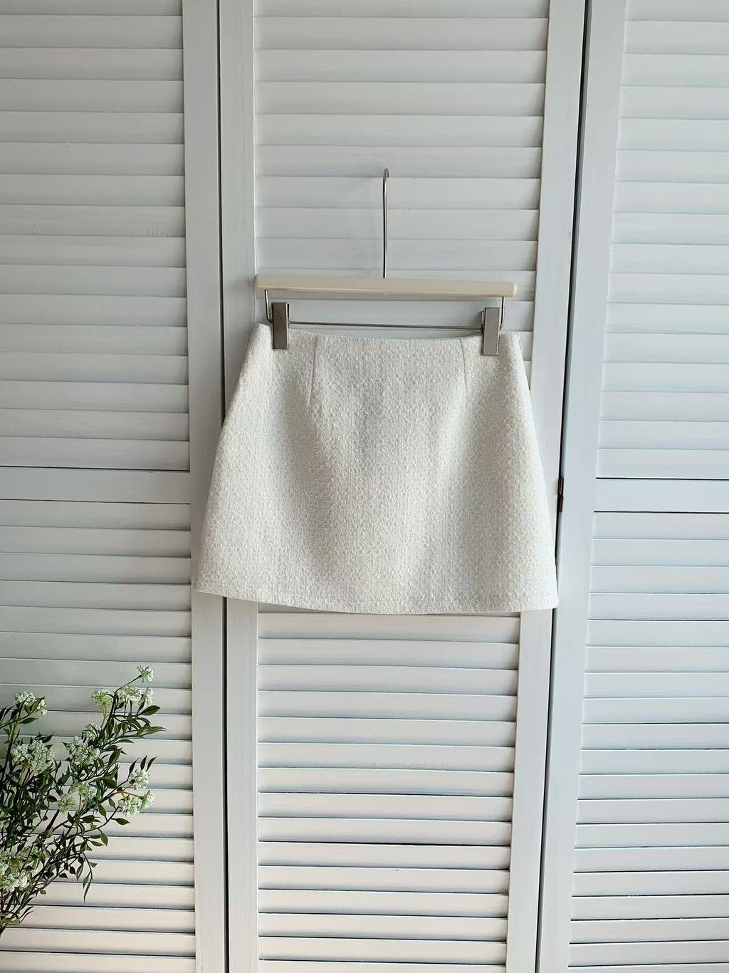 HELLO MILK TEE- 85969 小香風短裙