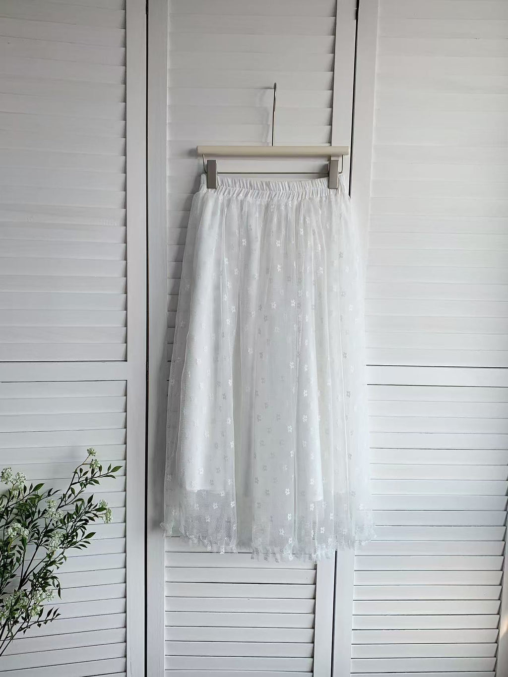 HELLO MILK TEE- 86010 蕾絲半裙