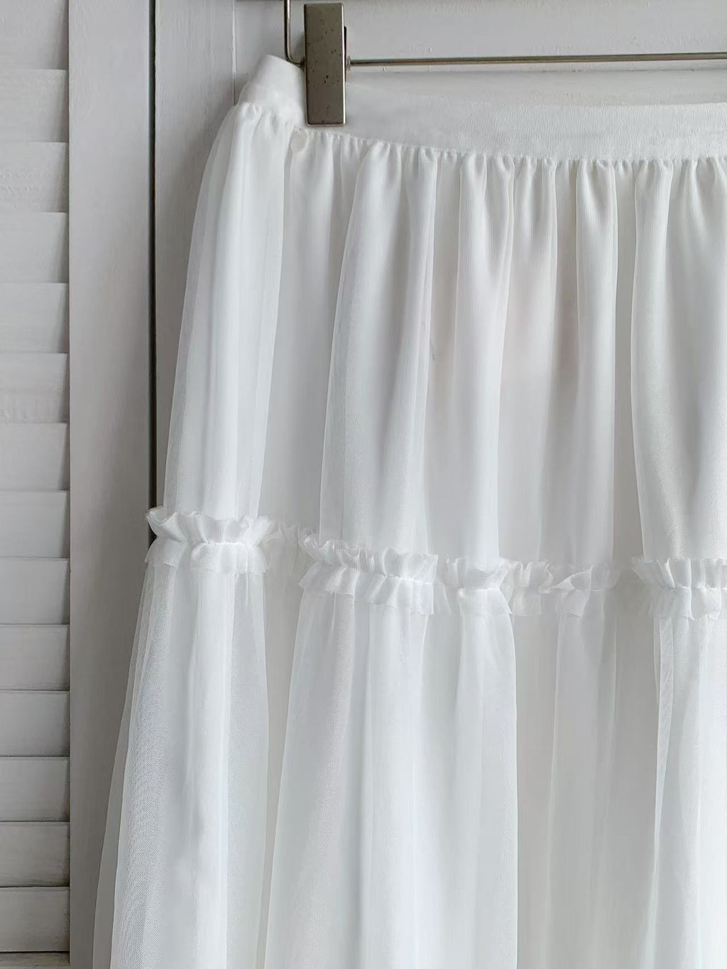 HELLO MILK TEE- 86053 網紗半裙