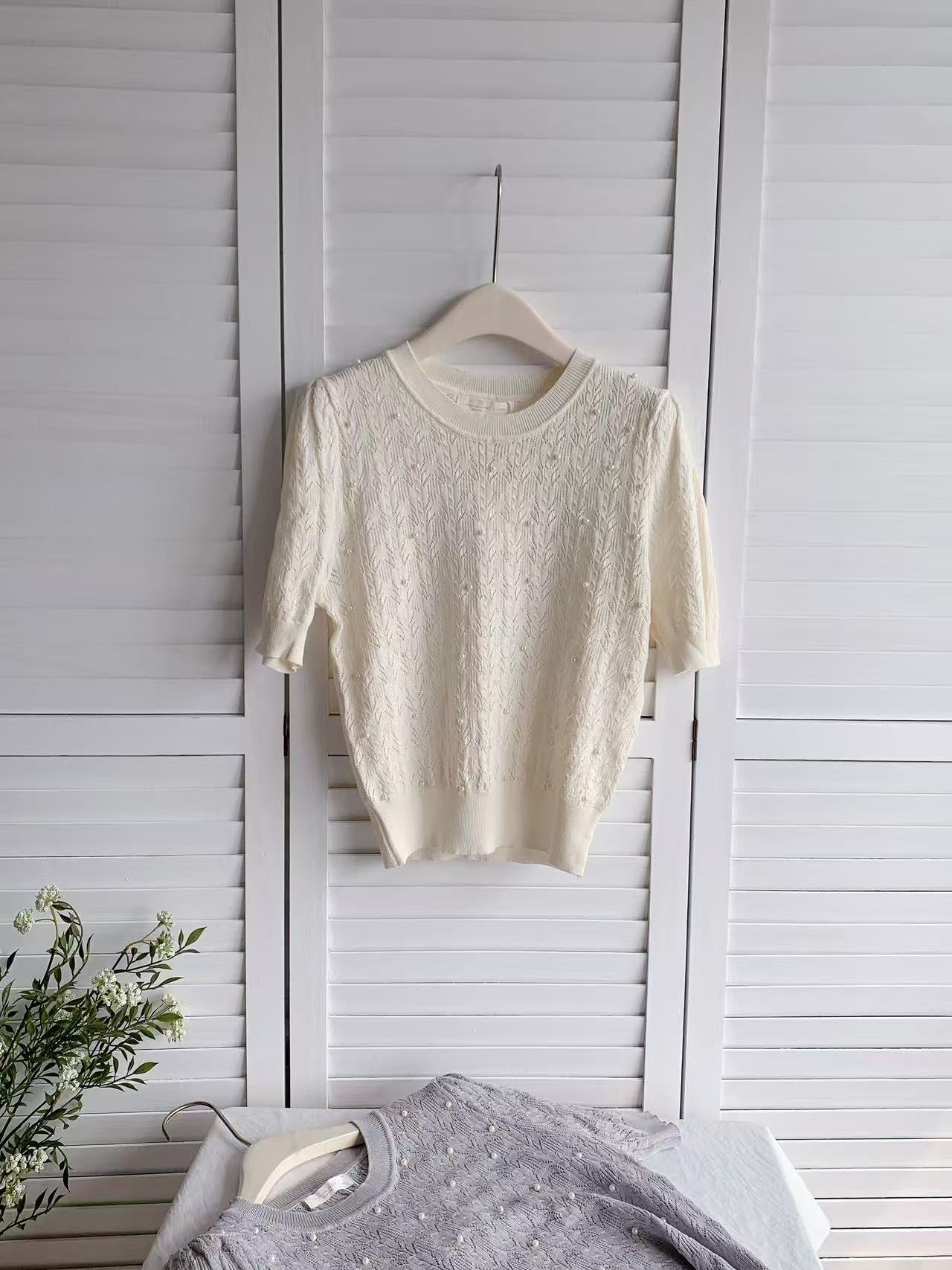 HELLO MILK TEE- 85989 圓領上衣