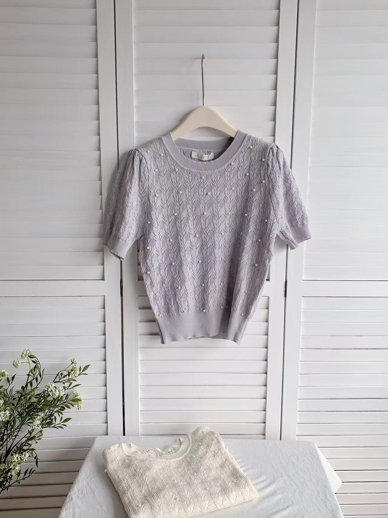 HELLO MILK TEE- 85989 圓領上衣