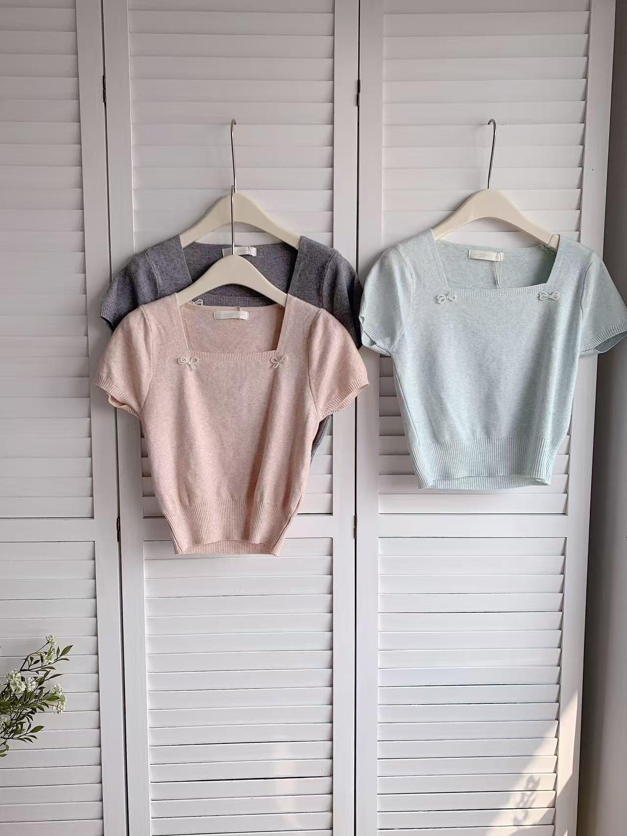 HELLO MILK TEE- 85993 簡約小衫