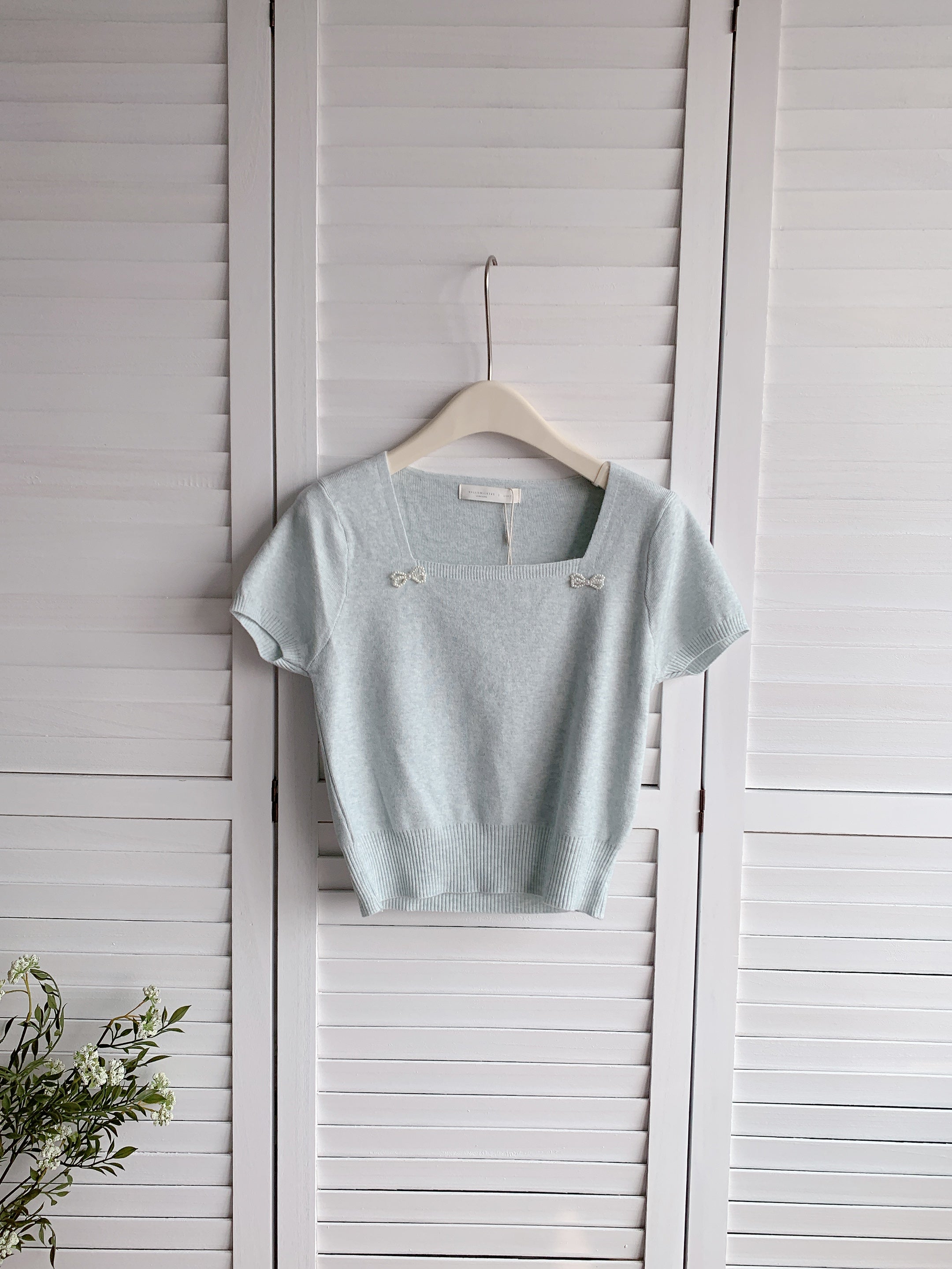 HELLO MILK TEE- 85993 簡約小衫