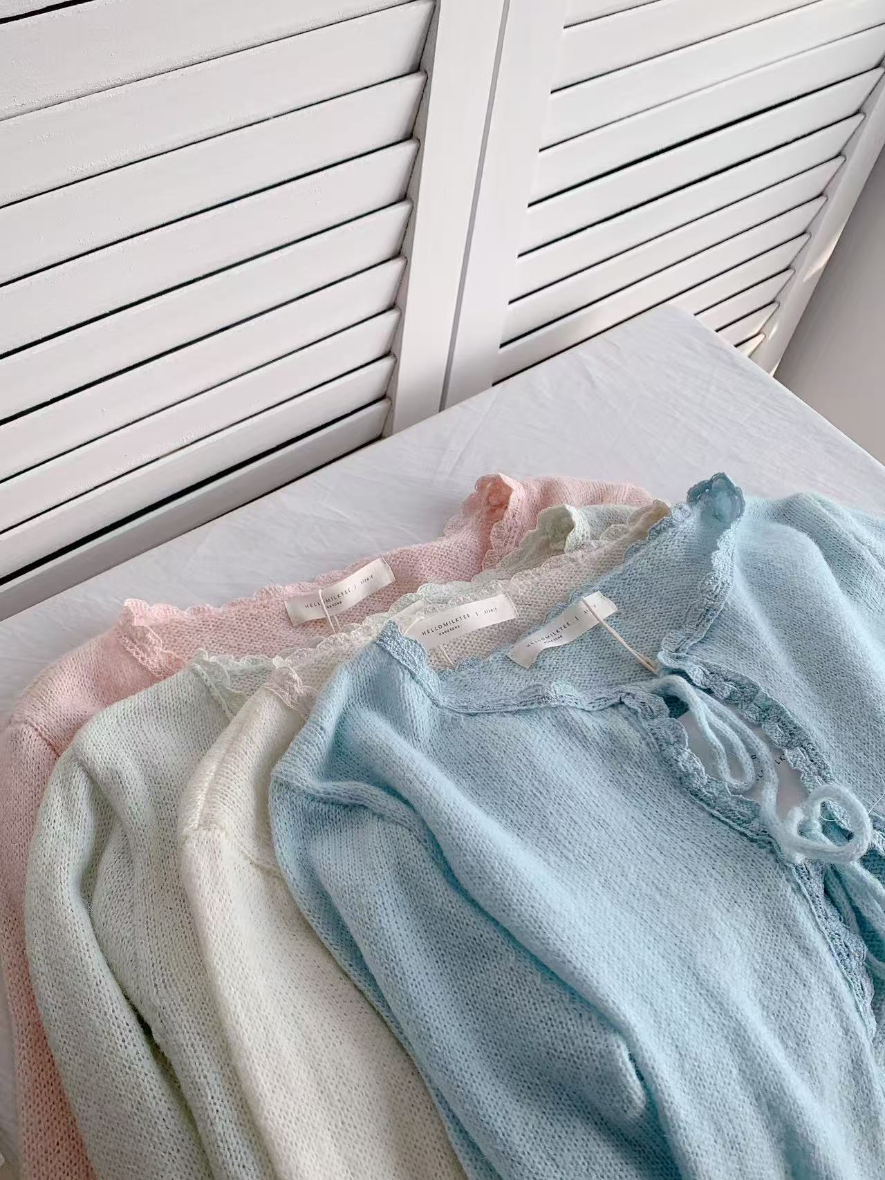 HELLO MILK TEE- 86033 針織開衫