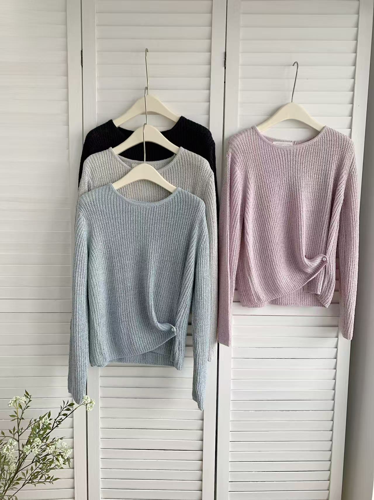 HELLO MILK TEE- 86062 圓領長袖衫