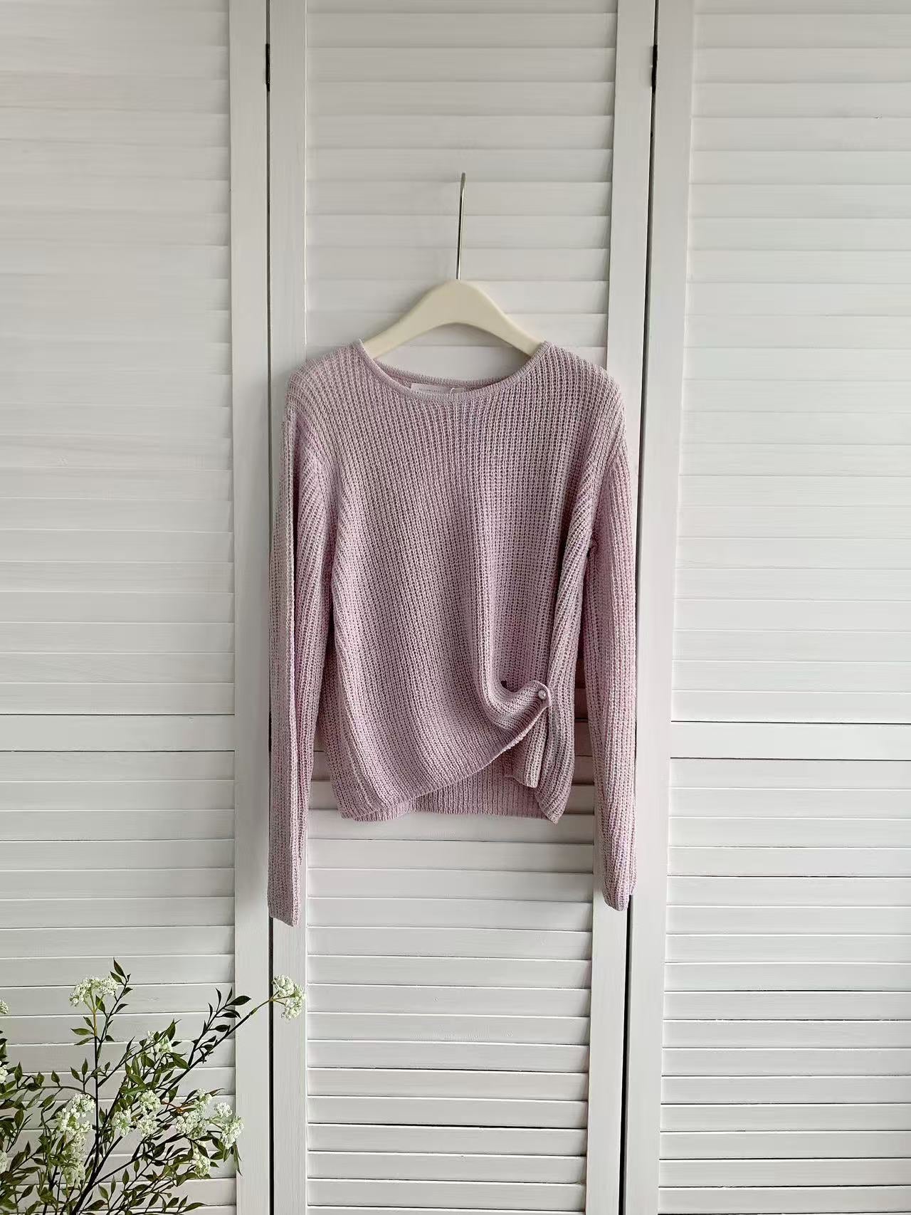 HELLO MILK TEE- 86062 圓領長袖衫