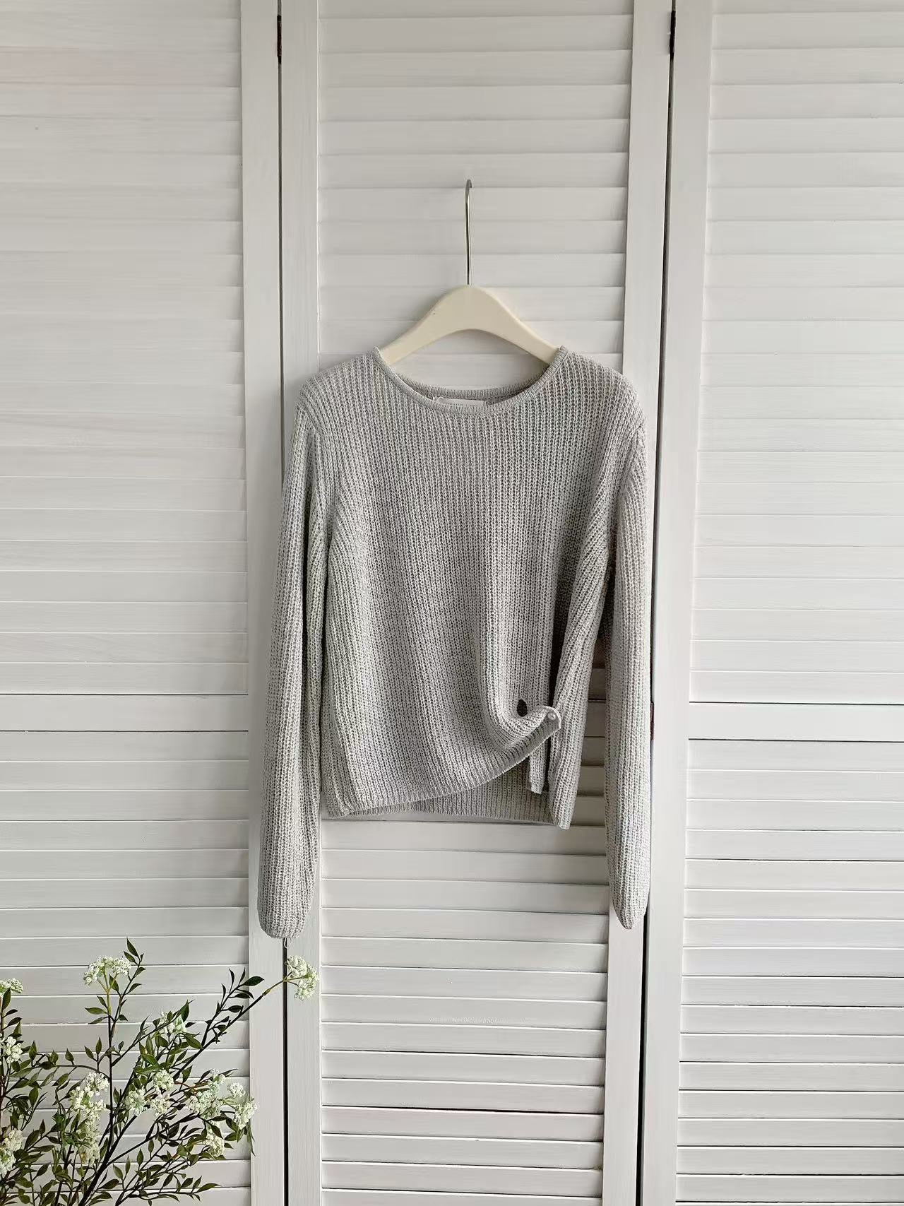 HELLO MILK TEE- 86062 圓領長袖衫