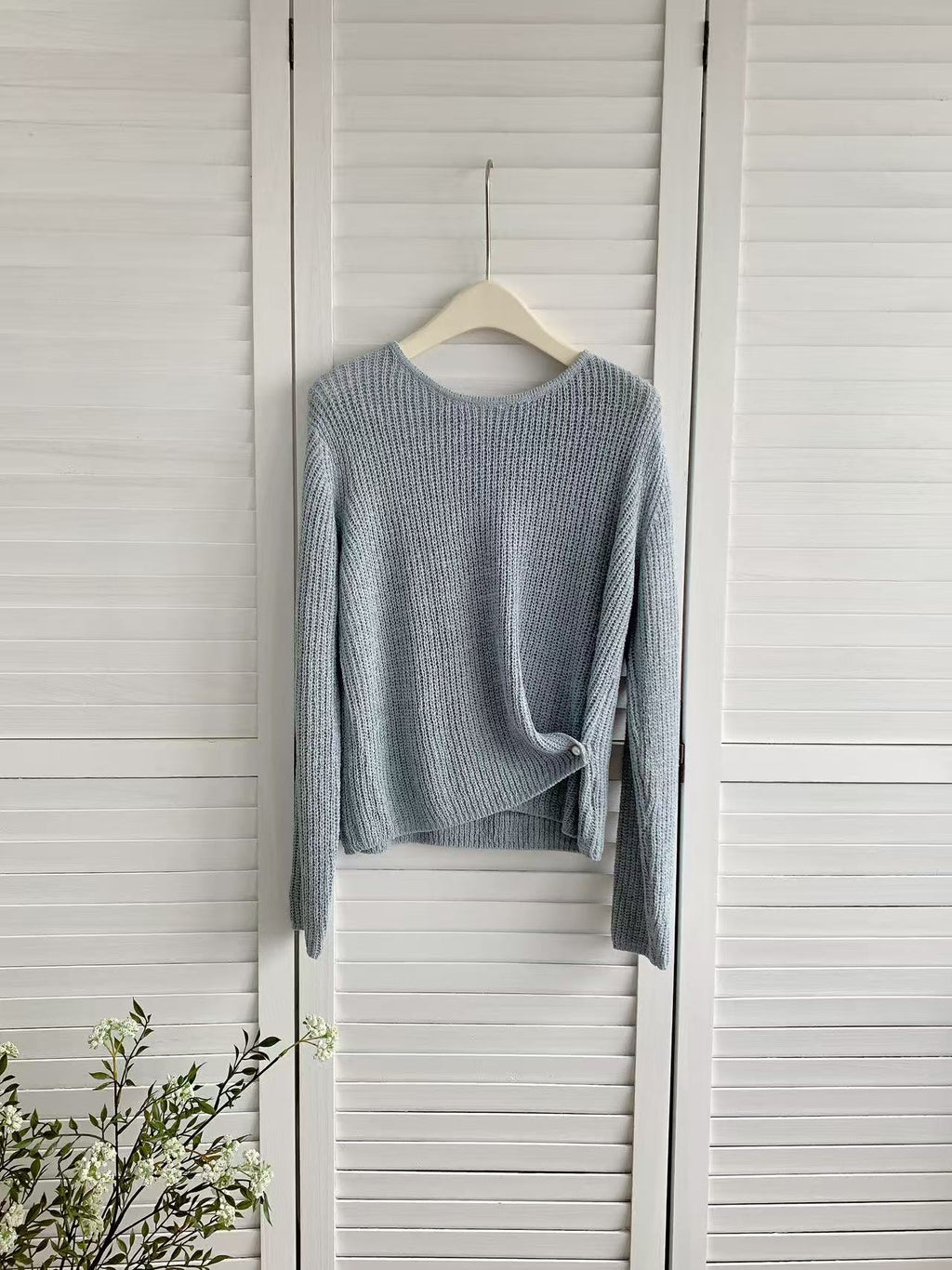 HELLO MILK TEE- 86062 圓領長袖衫