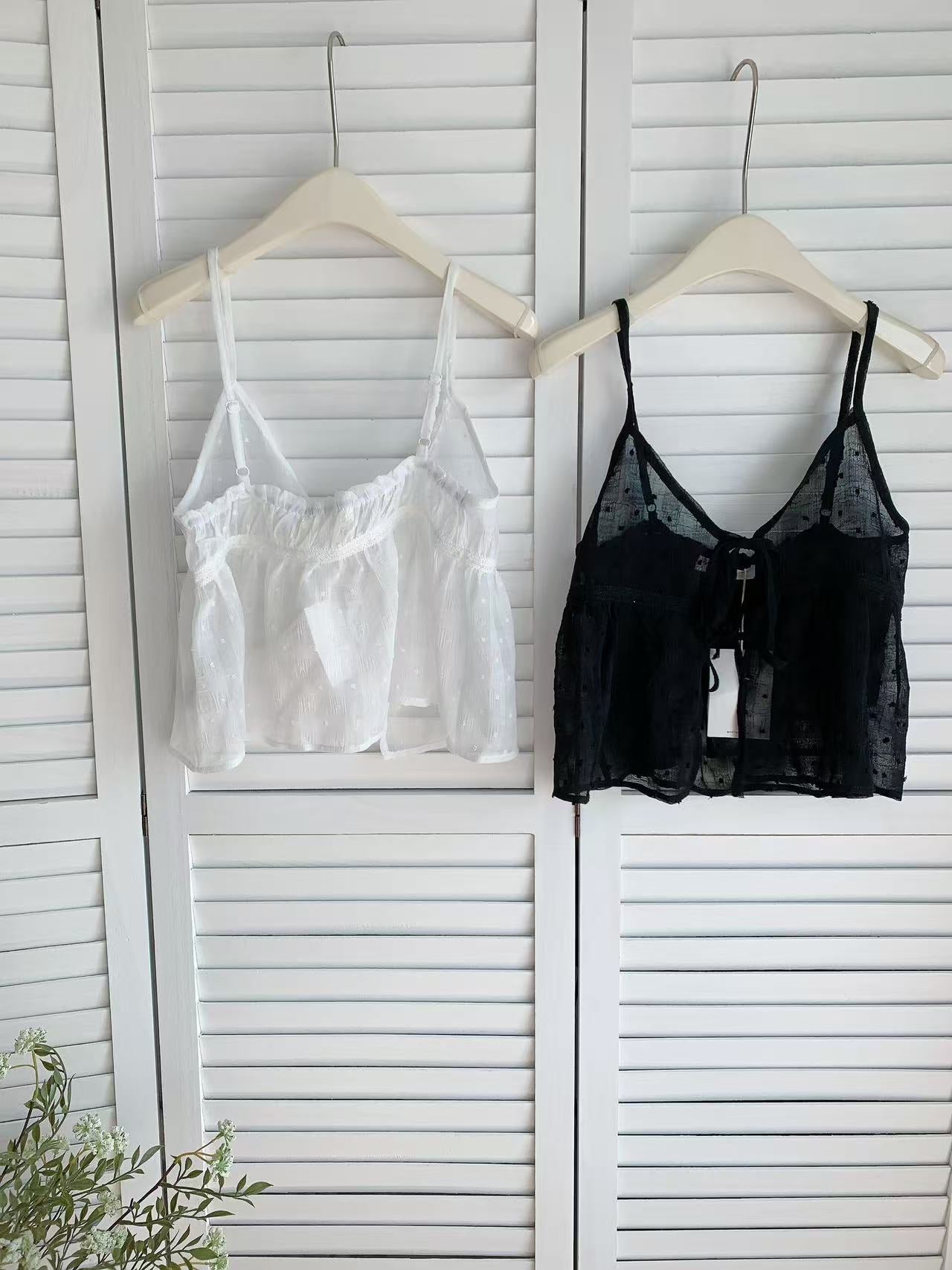 HELLO MILK TEE- 86034 吊帶上衣