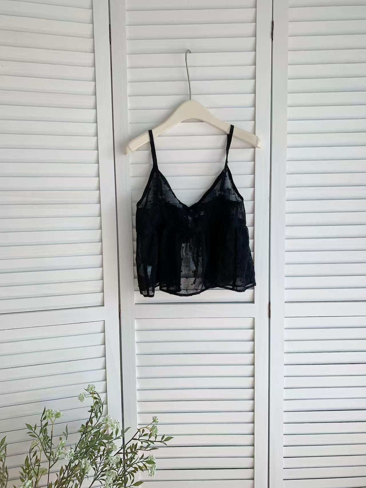 HELLO MILK TEE- 86034 吊帶上衣