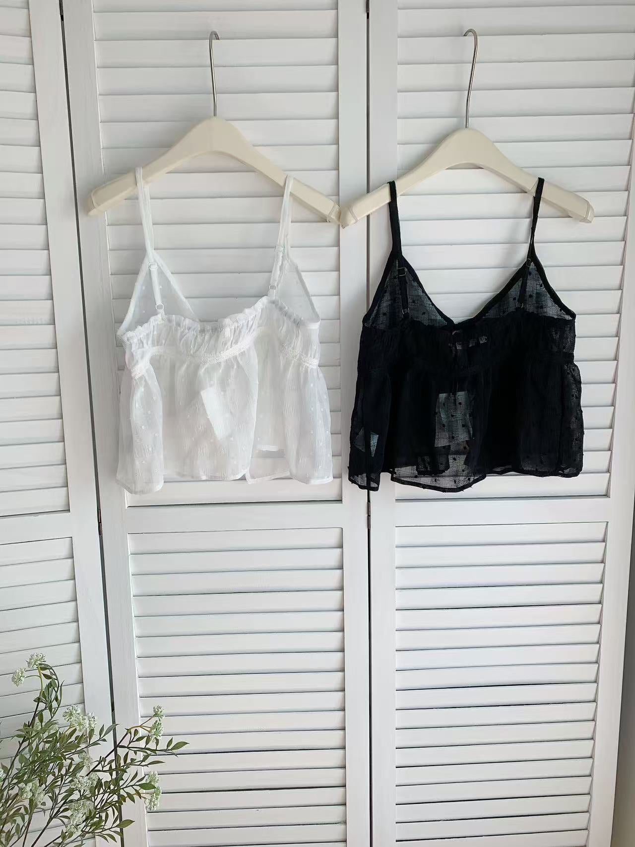 HELLO MILK TEE- 86034 吊帶上衣