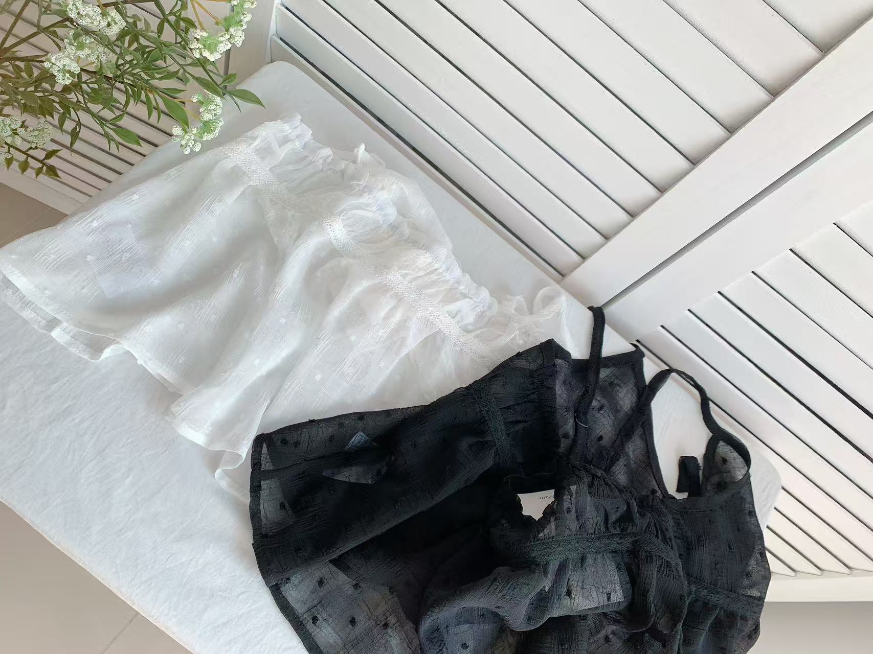 HELLO MILK TEE- 86034 吊帶上衣