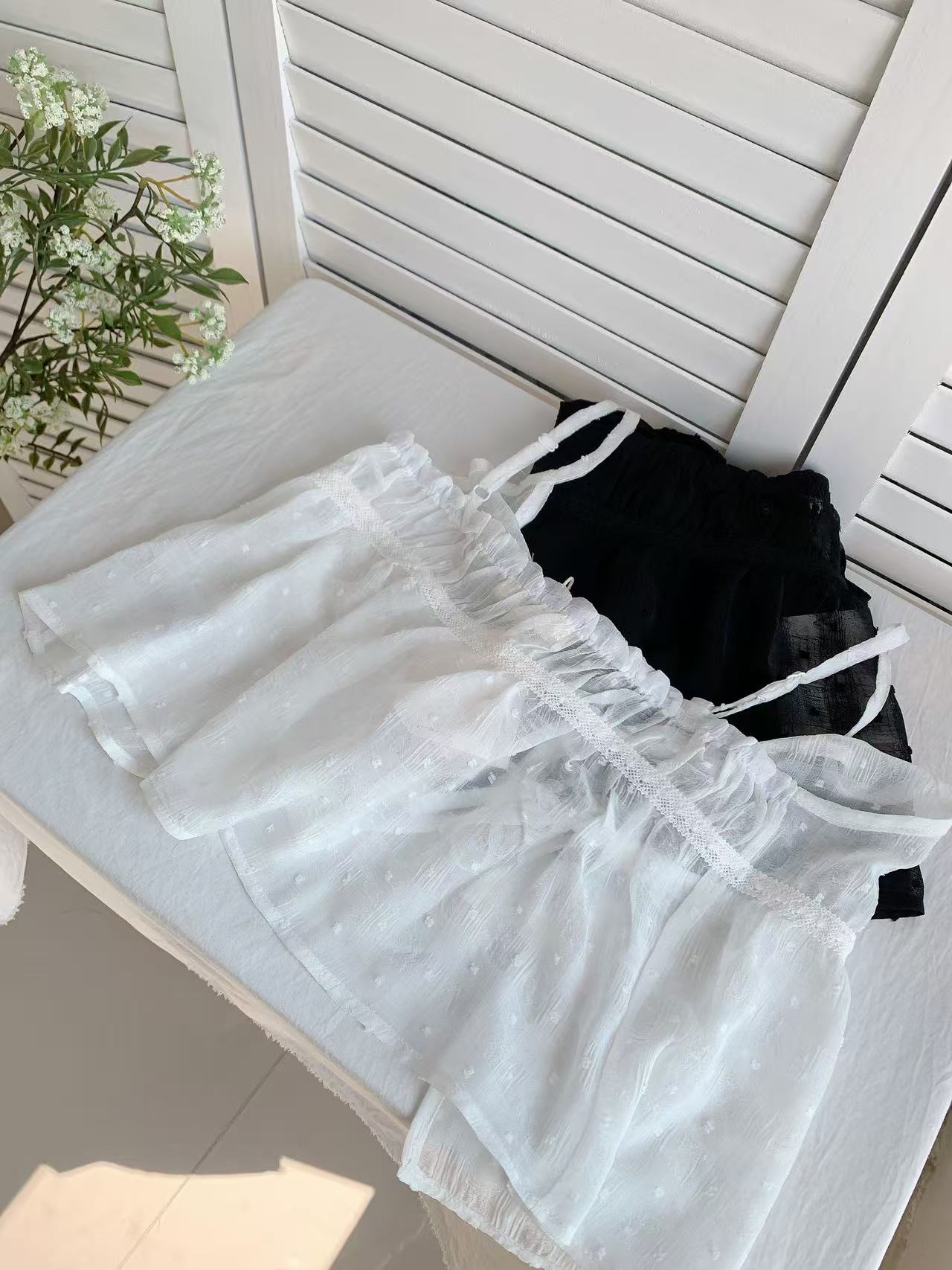 HELLO MILK TEE- 86034 吊帶上衣