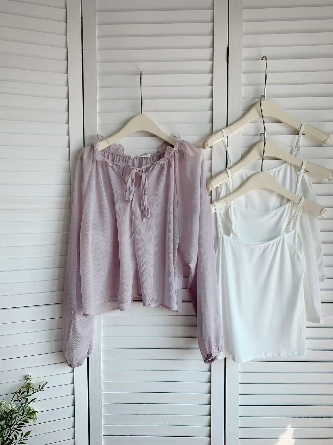 HELLO MILK TEE- 86065 網紗套裝